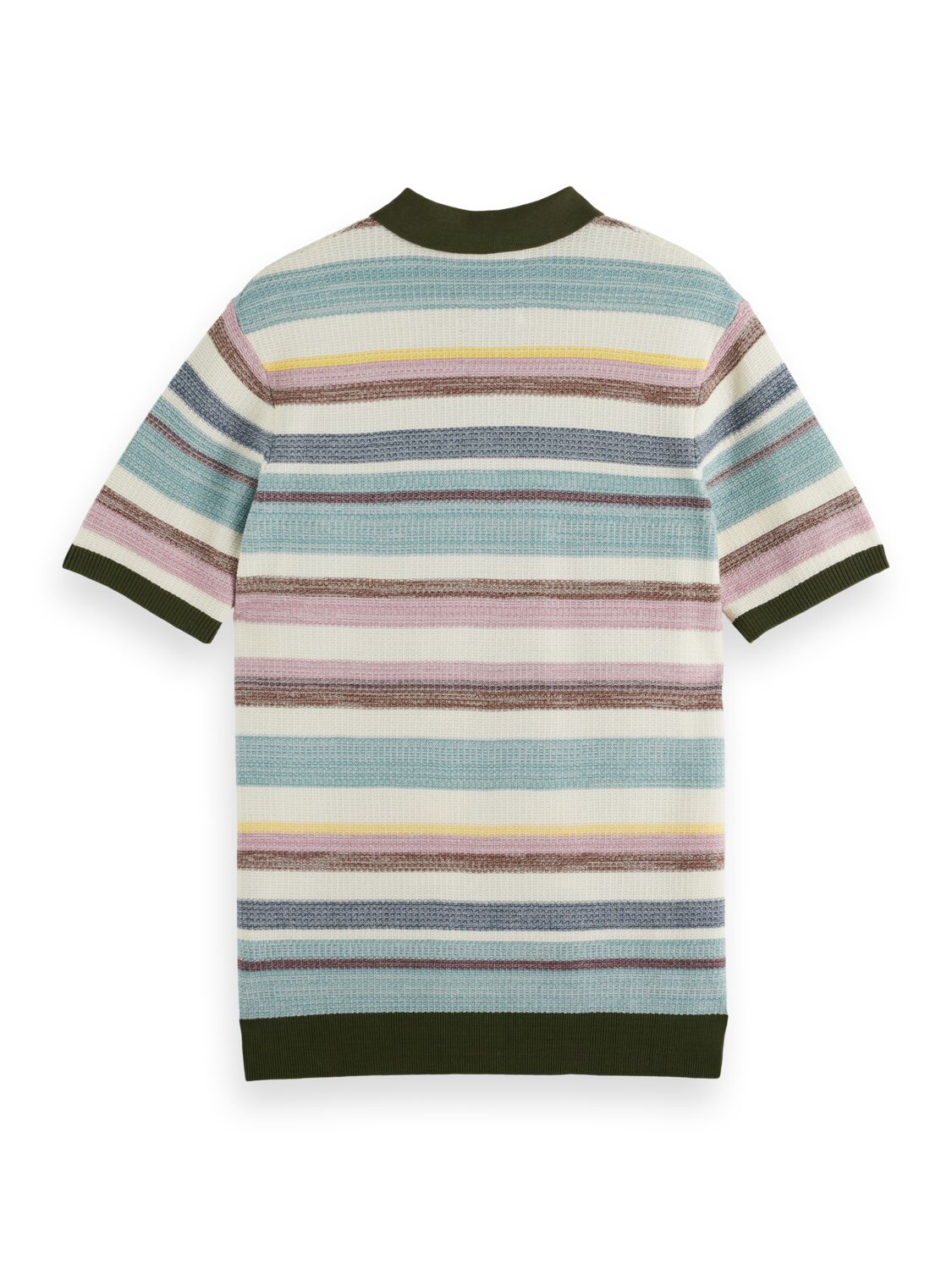 Scotch & Soda - Structured Knitted Polo - Multi Stripe