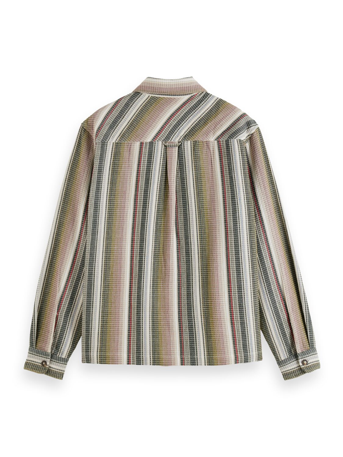 Scotch & Soda - Structured Stripe Shirt - Multi Military Stripe