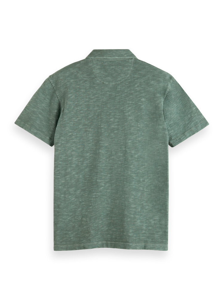 Scotch & Soda - Garment-Dyed Jersey Polo - Seaweed