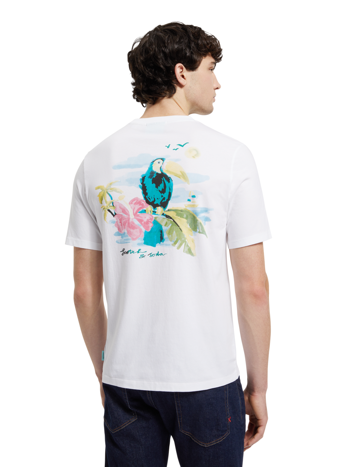 Scotch & Soda - Front Back Artwork Tee - White