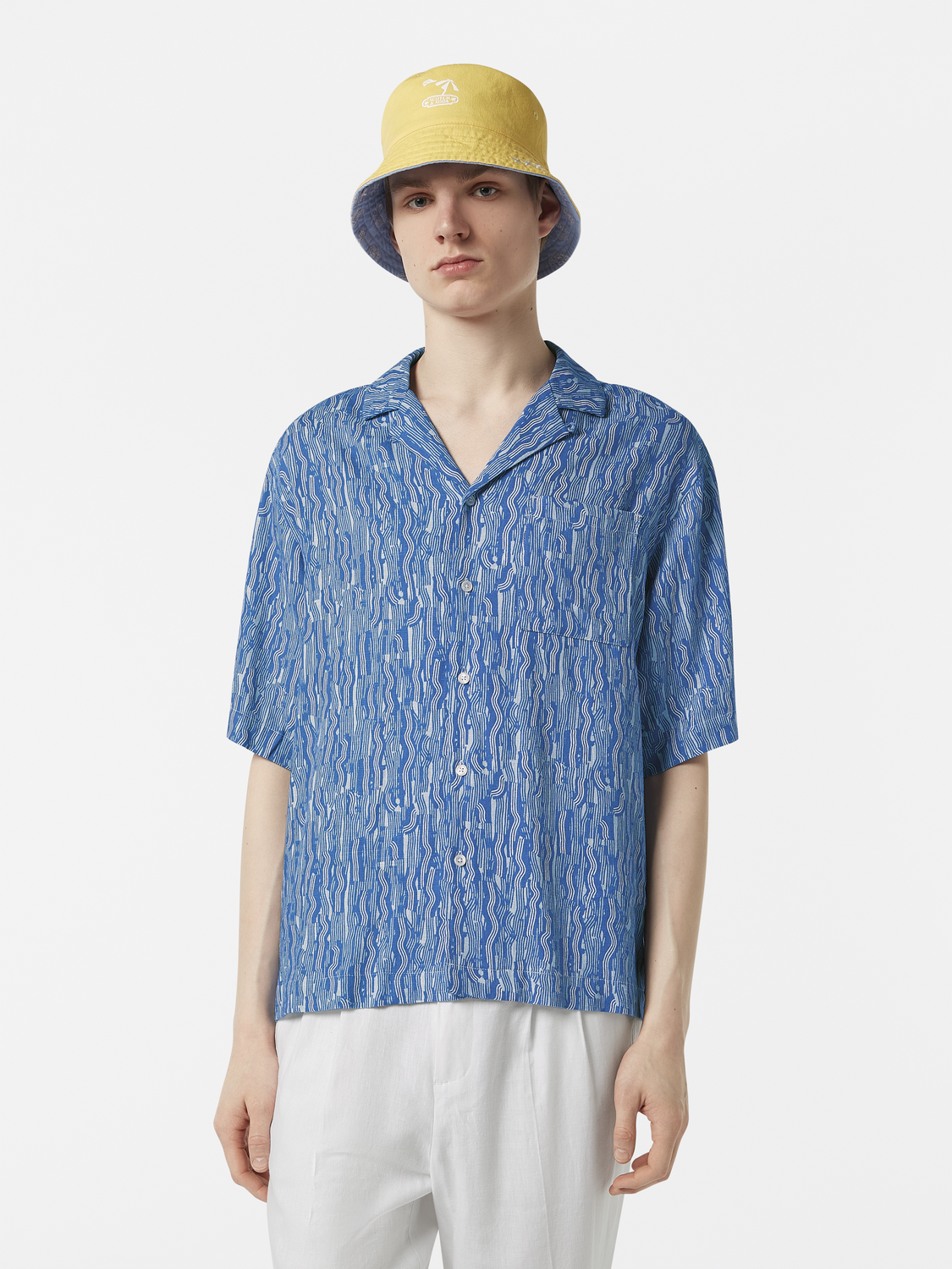 Scotch & Soda - Linen Blend SS Shirt - Vuur Island Stripe