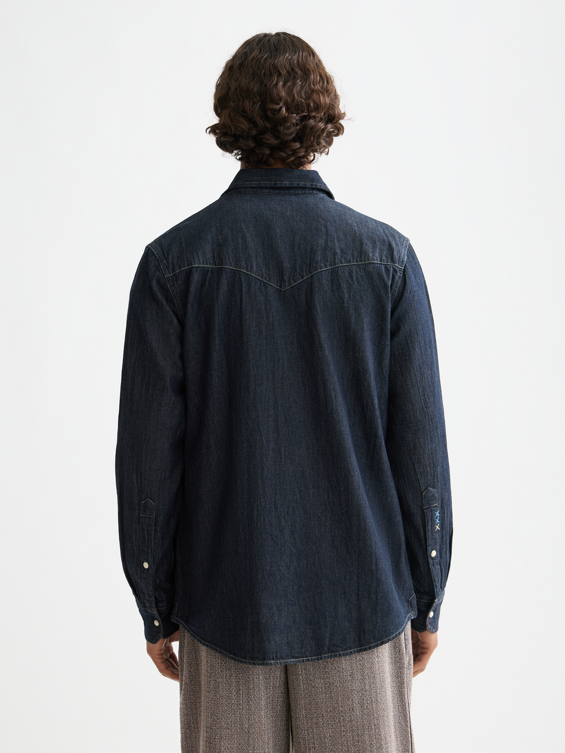 Scotch & Soda - Regular Fit Western Shirt - Paint It Blauw