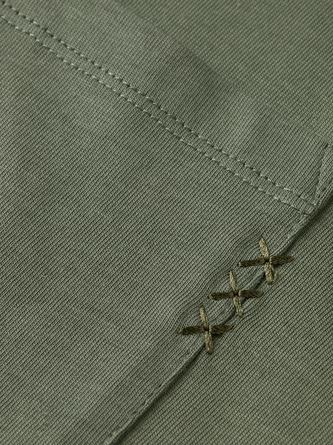 Scotch & Soda - Loose Fit 3 Crosses Pocket Tee - Thyme