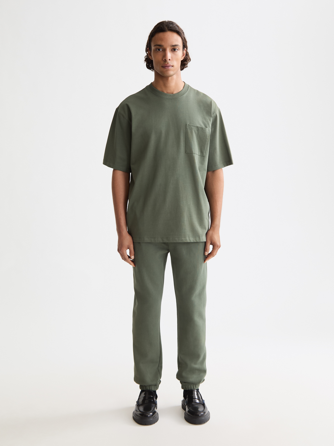 Scotch & Soda - Loose Fit 3 Crosses Pocket Tee - Thyme