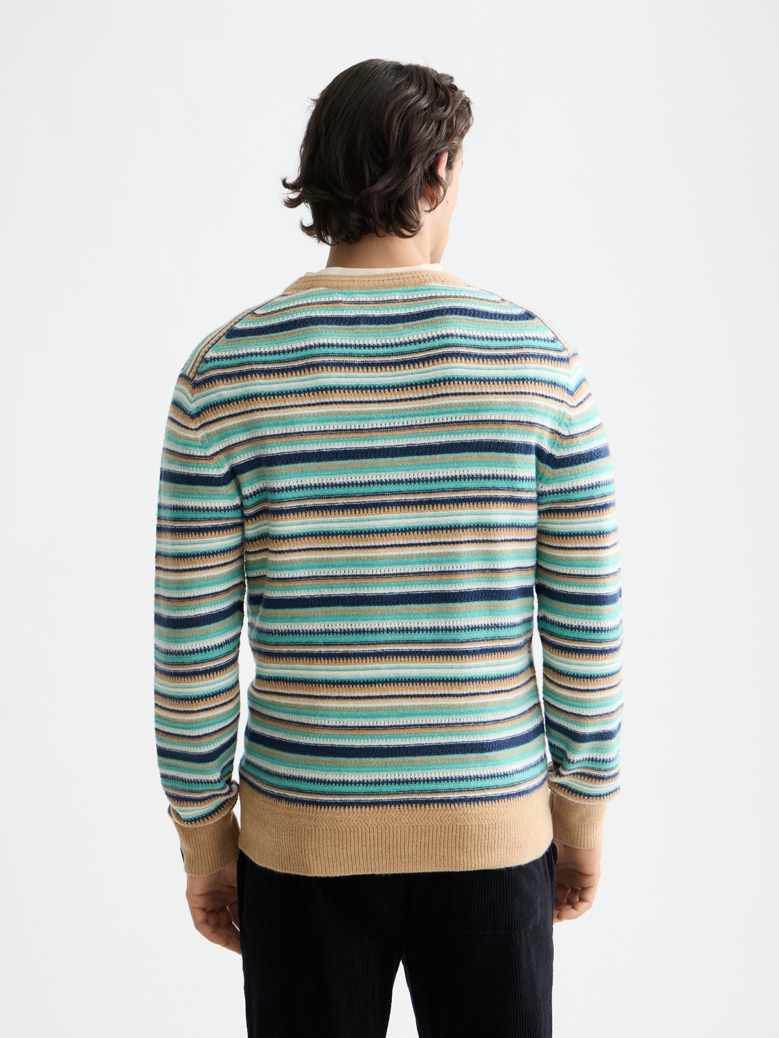 Scotch & Soda - Striped Regular Fit Knit Pullover - Tannin Multi Stripe