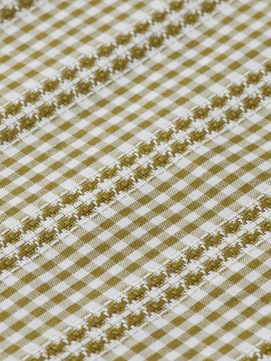 Scotch & Soda - Microcheck Poplin Shirt - Green Moss Micro Check