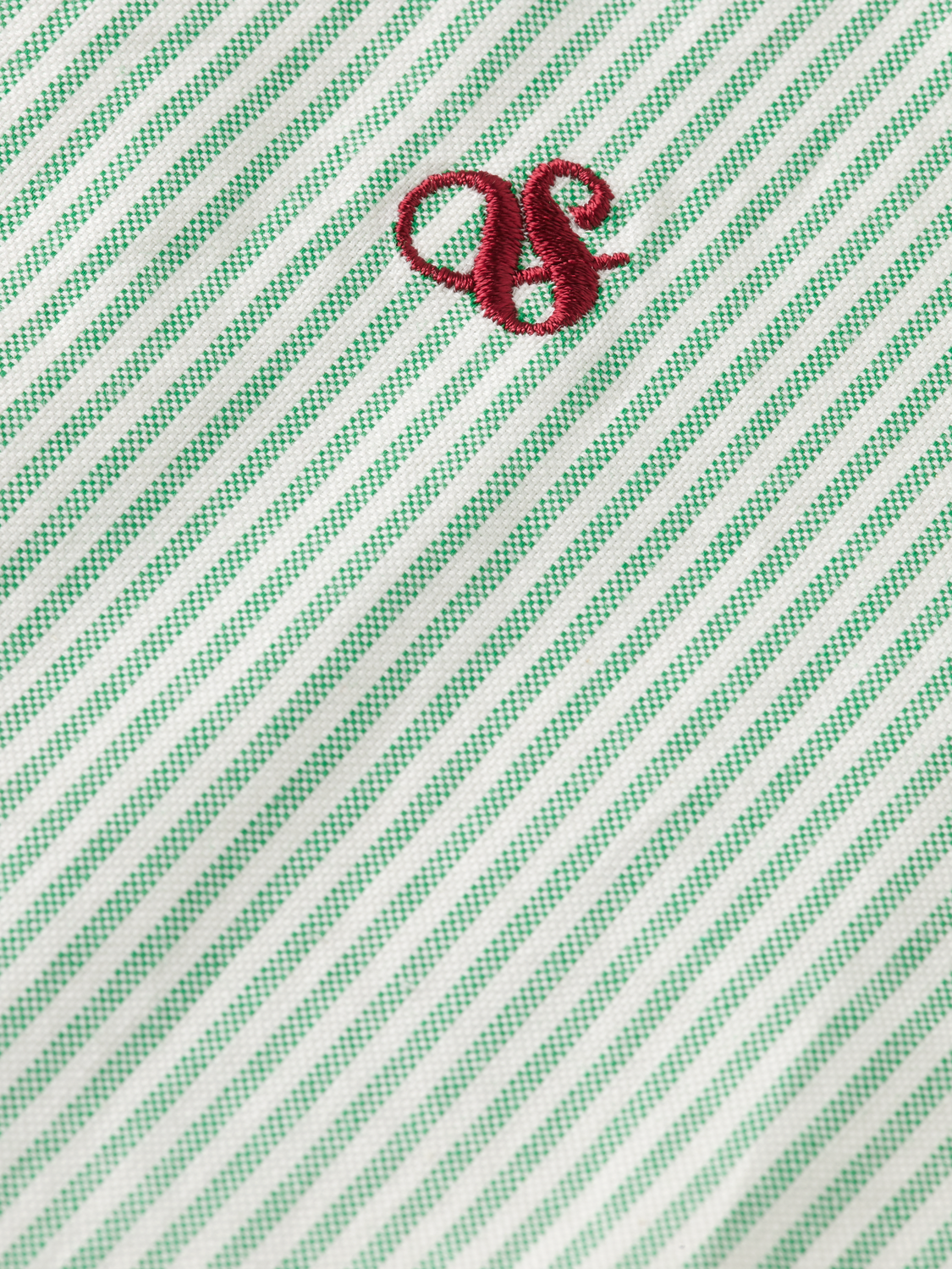 Scotch & Soda - Essential Oxford Stripe Shirt - Seafoam/White Stripe