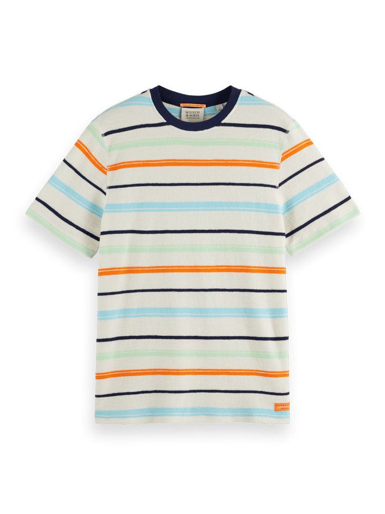 Scotch & Soda - Structured Striped Tee - Multicolour Stripe