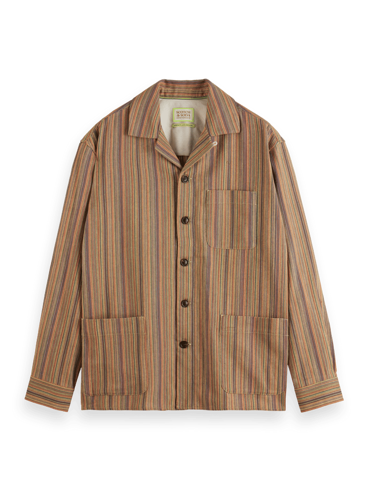 Scotch & Soda - Striped  Workwear Shirt - Multi Colour Stripe