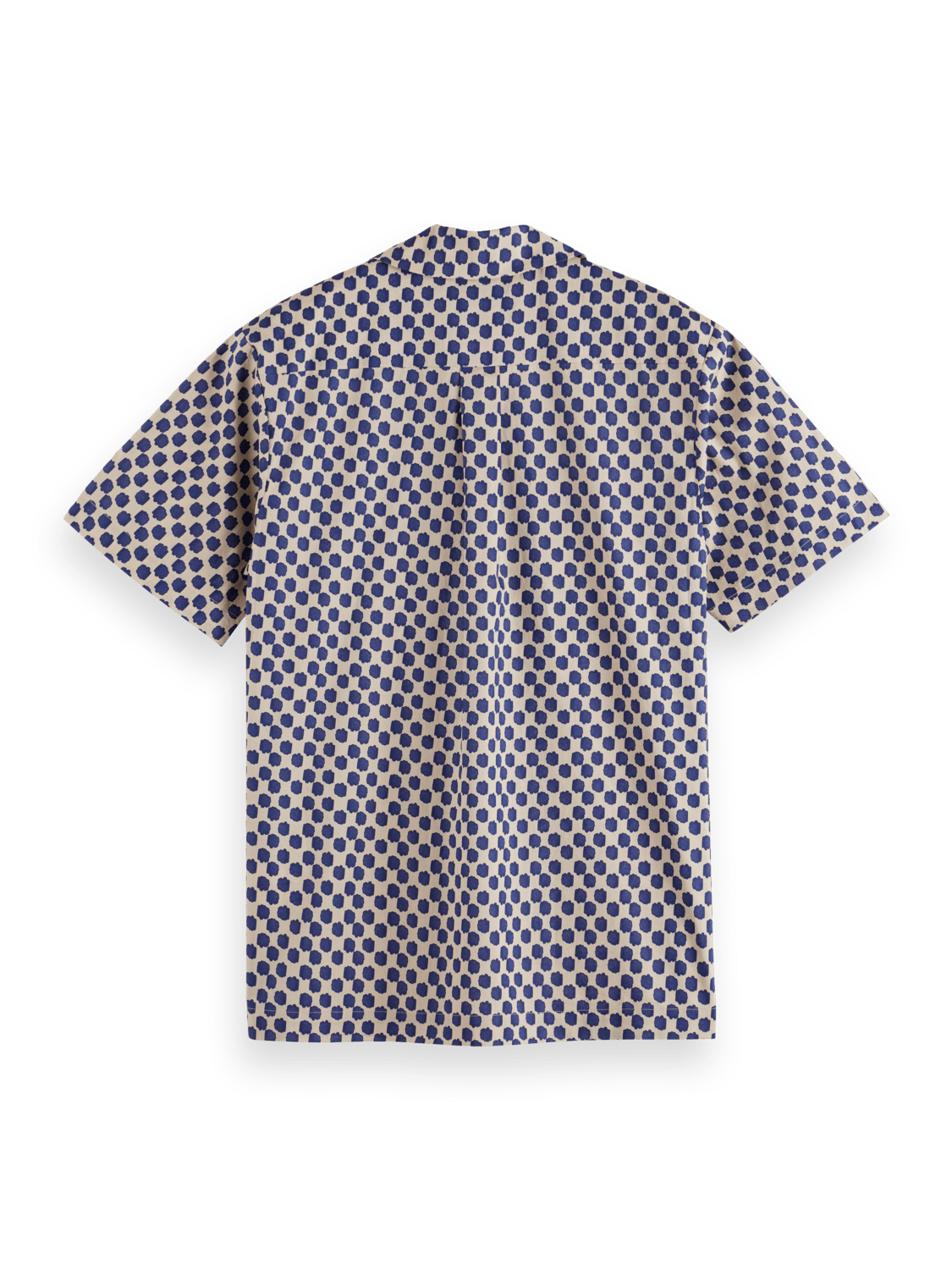 Scotch & Soda - Polka Dot Printed SS Shirt - Polka Navy Blue