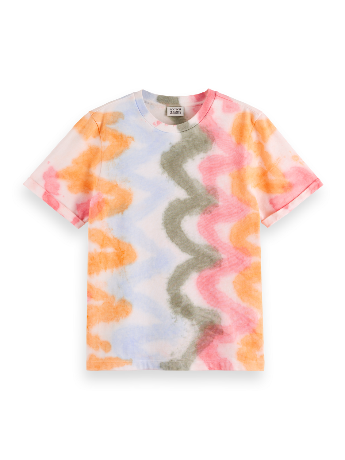 Maison Scotch - Regular Fit Tie Dye Tee - Spiral Dye