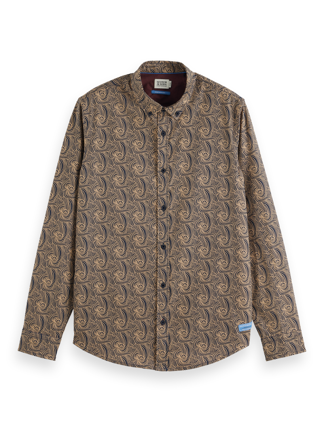 Scotch & Soda - Ditsy All Over Print Shirt - Wave AOP