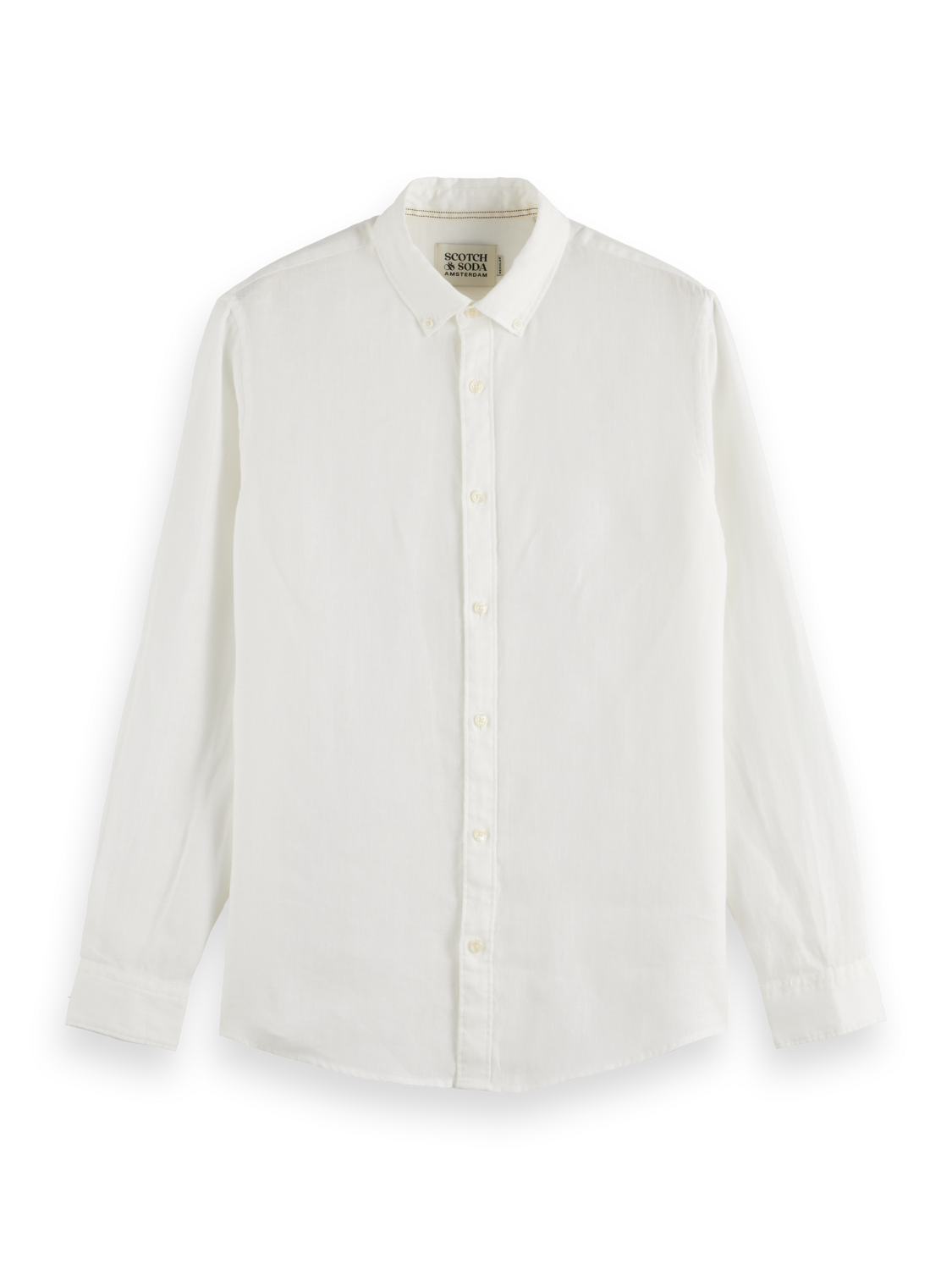 Scotch & Soda - Linen Button Down LS Shirt - Off White