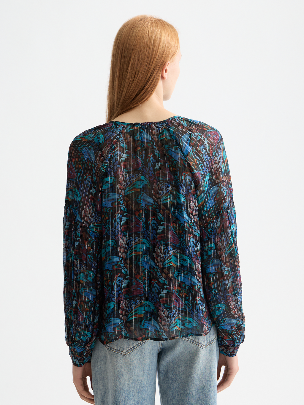 Maison Scotch - Printed Ties Blouse - Pheasant