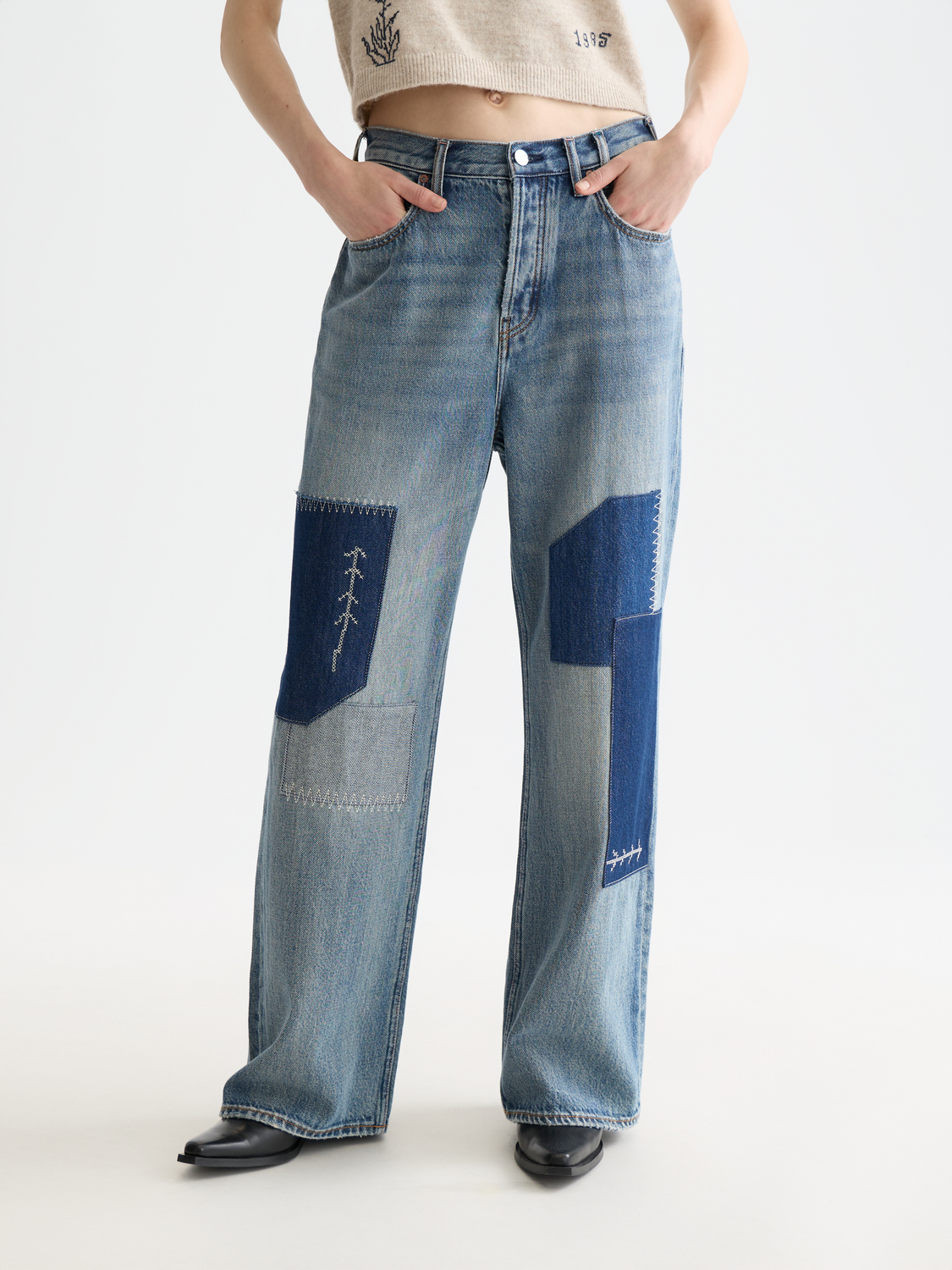 Maison Scotch - The Deep Low Rise Wide Leg Jean - The Cosmico