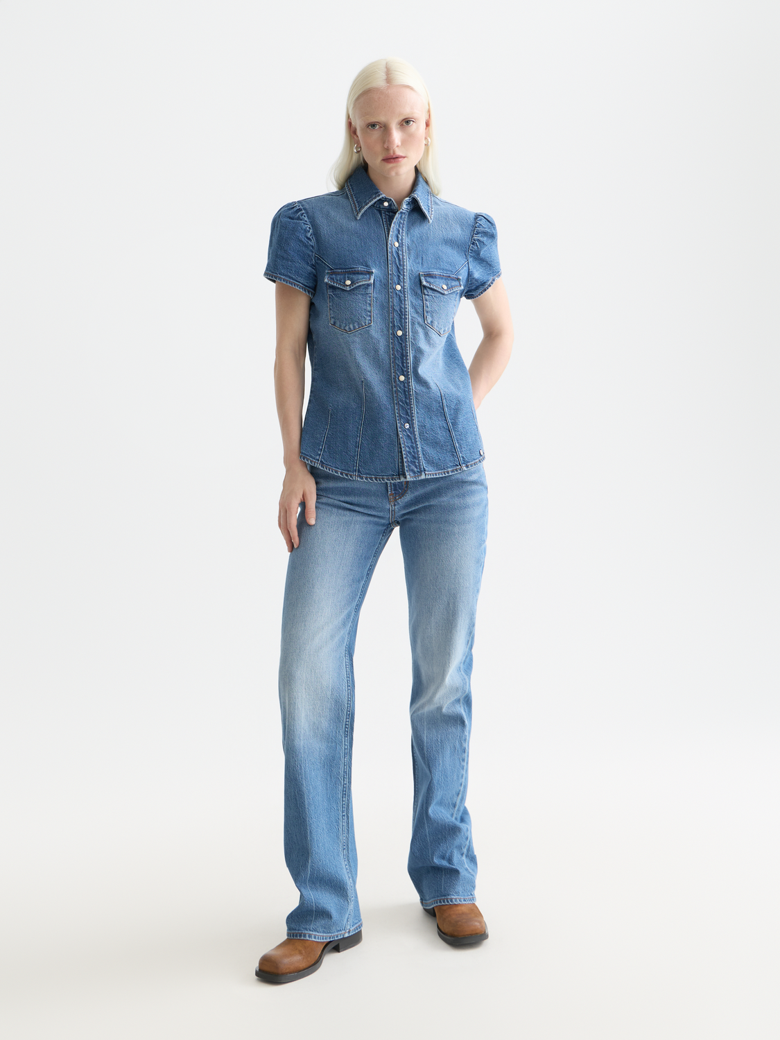 Maison Scotch - The Glow Bootcut Jean - Texas Sun