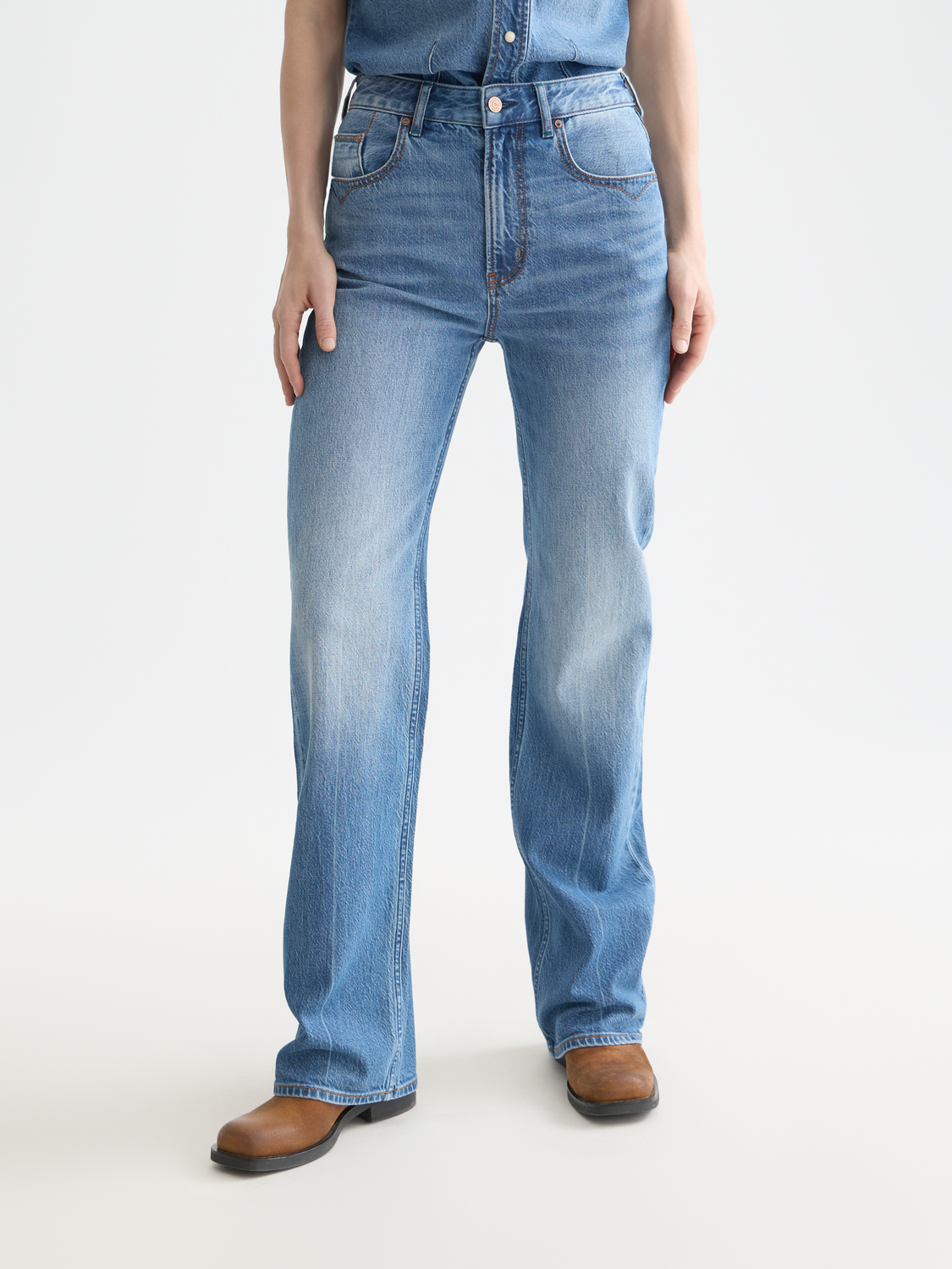 Maison Scotch - The Glow Bootcut Jean - Texas Sun