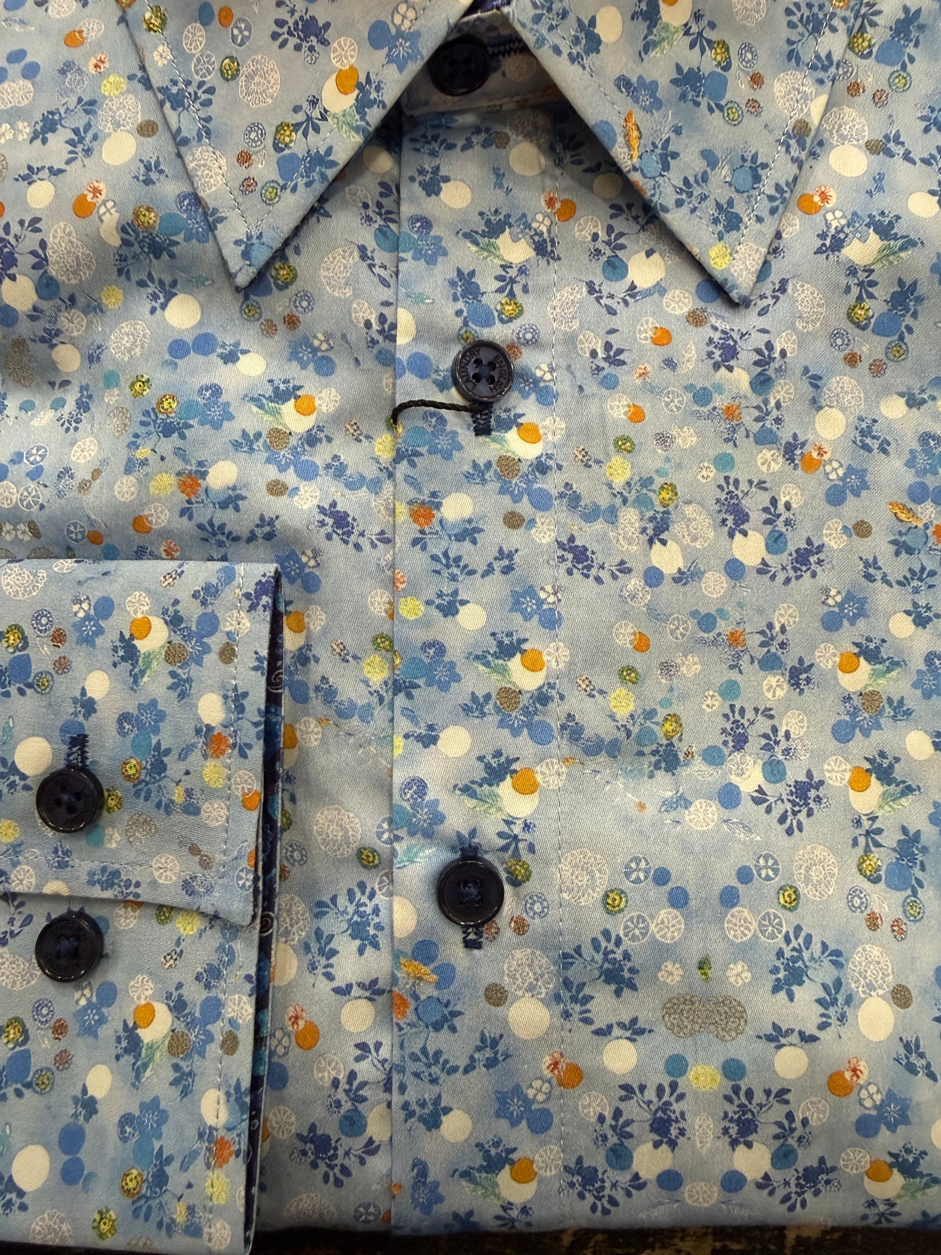 English Laundry - John Lennon LS Shirt - Sky Multi
