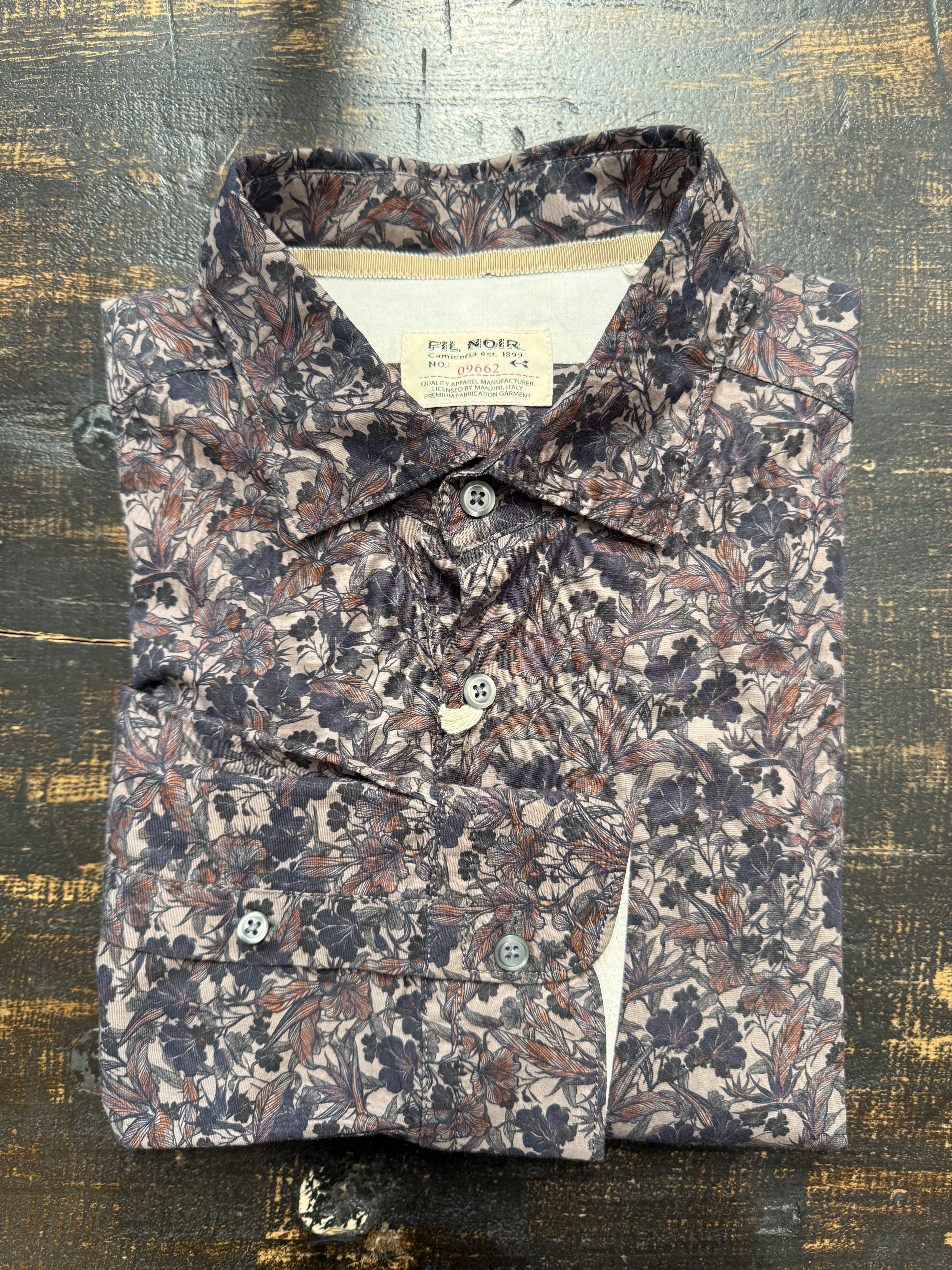 Fil Noir - Treviso HBD Shirt - Brown Lily Multi