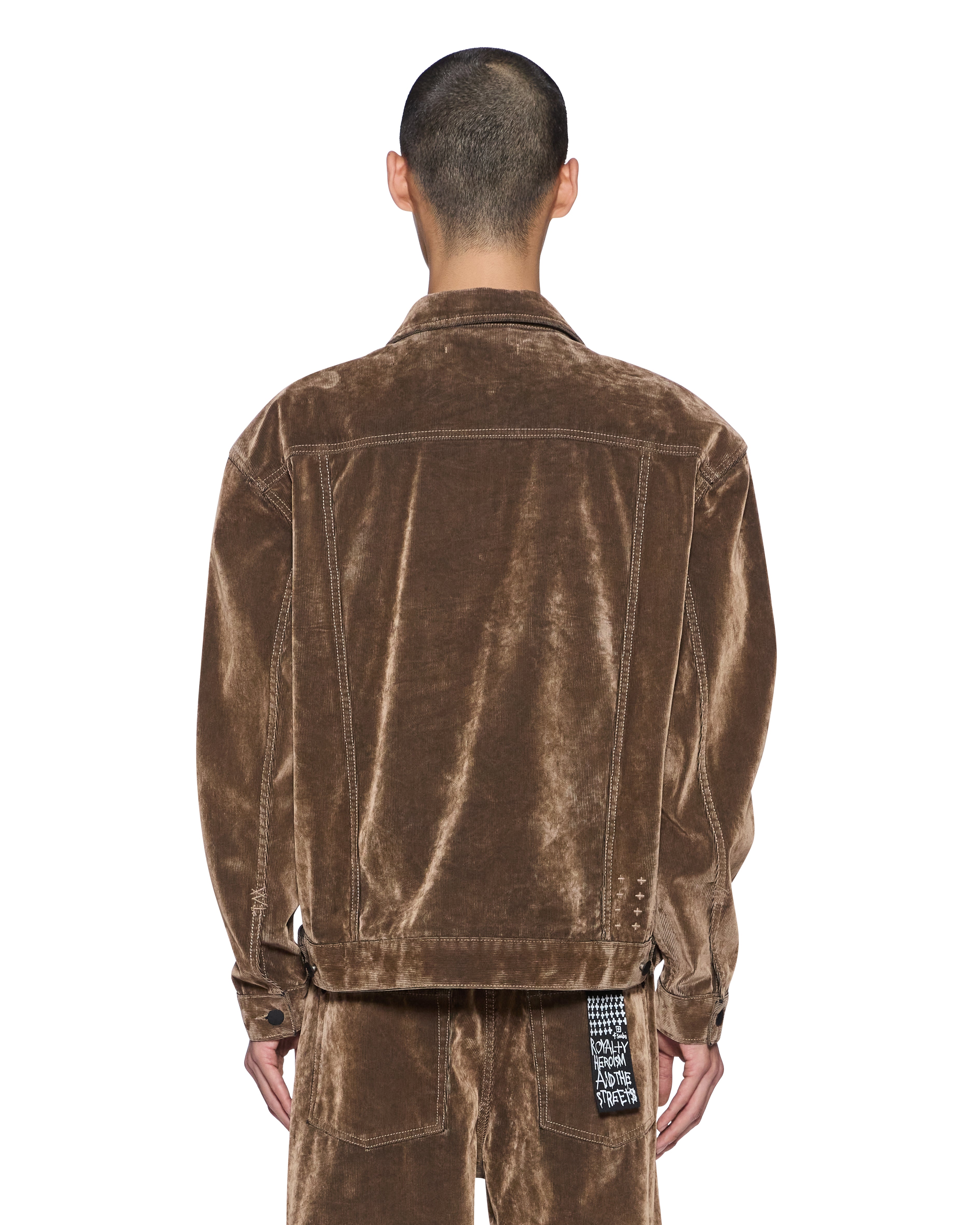 Ksubi - Oh G Jacket - Flocked Tobacco Brown