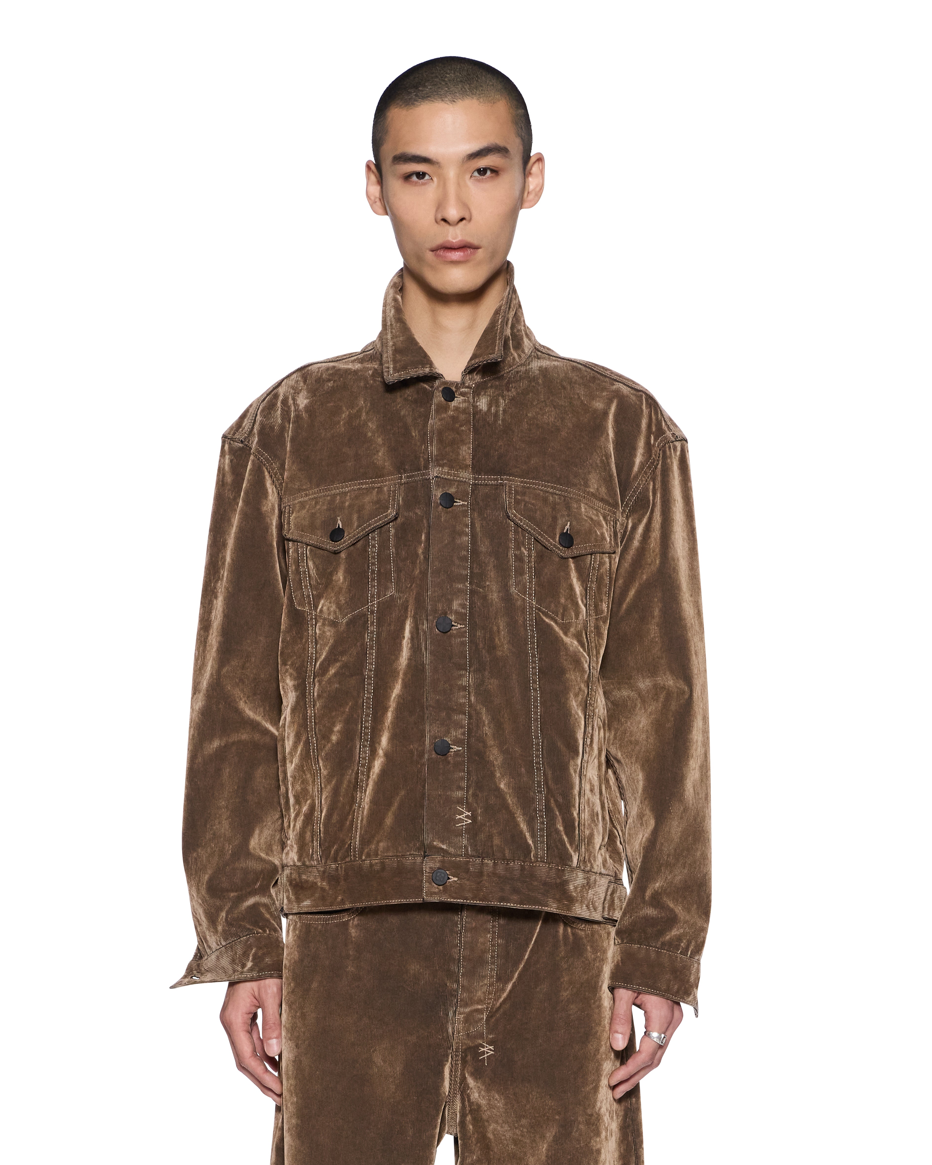 Ksubi - Oh G Jacket - Flocked Tobacco Brown
