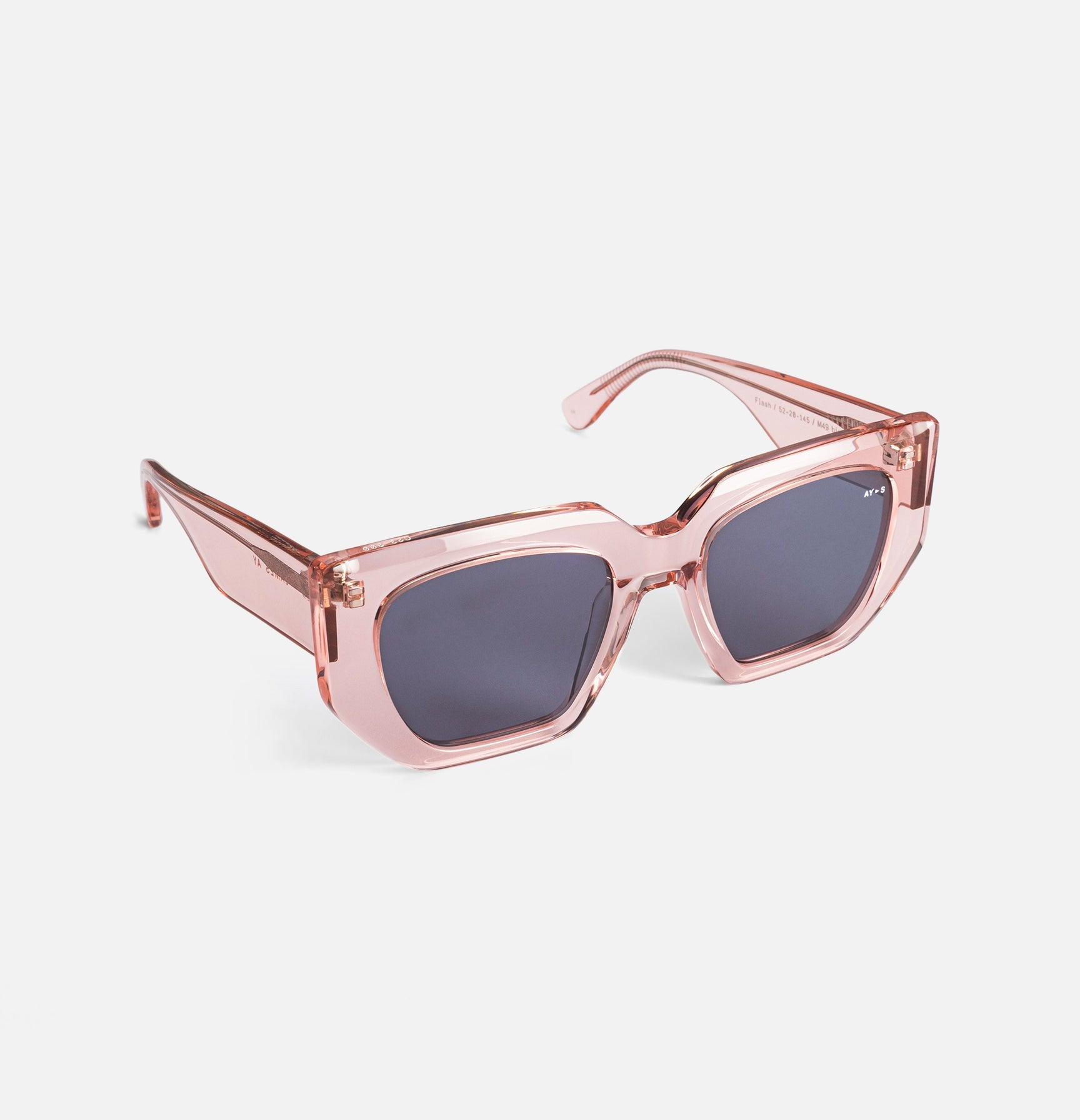 James Ay - Flash Sunglasses - Transparent Pink