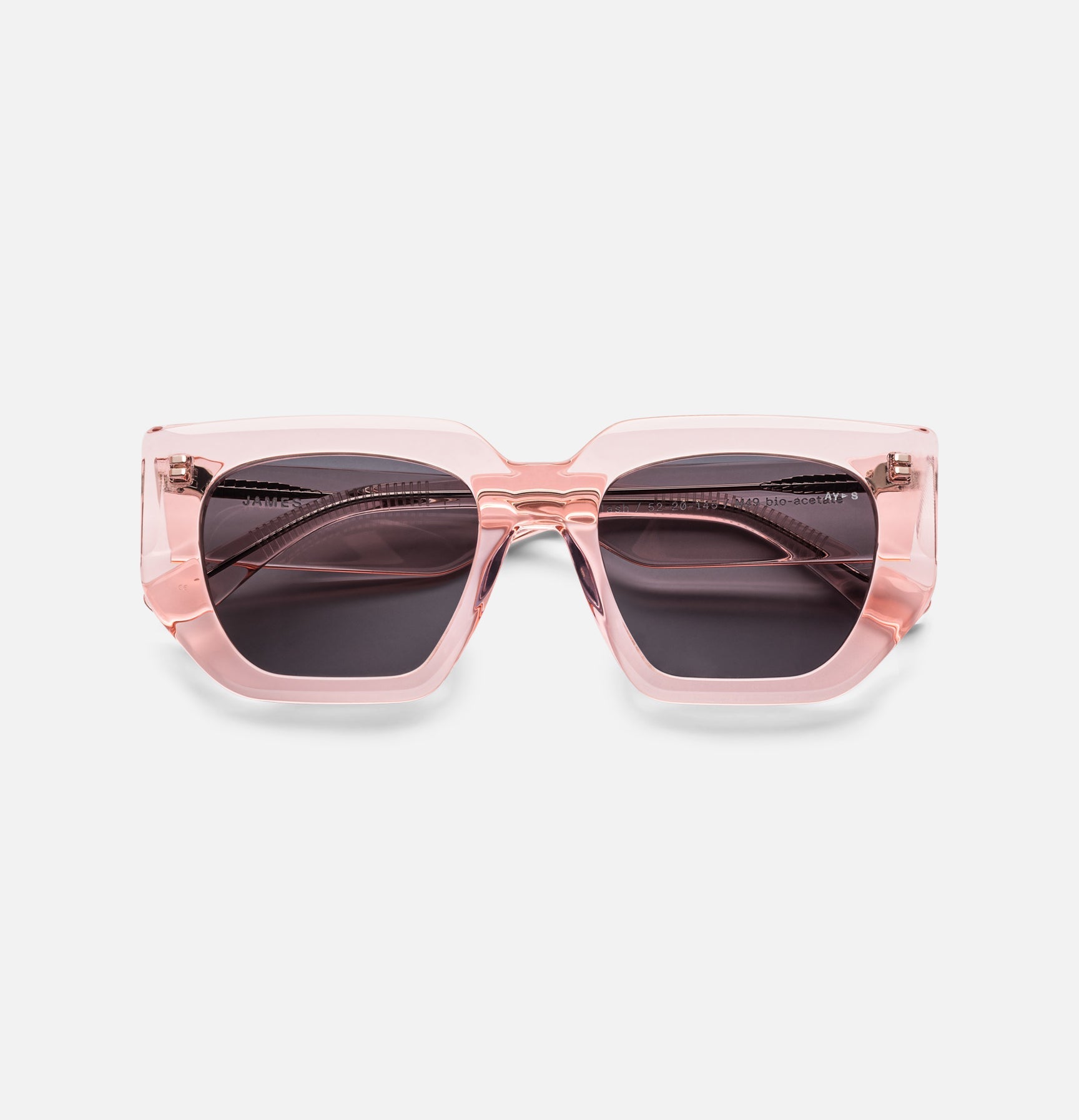 James Ay - Flash Sunglasses - Transparent Pink