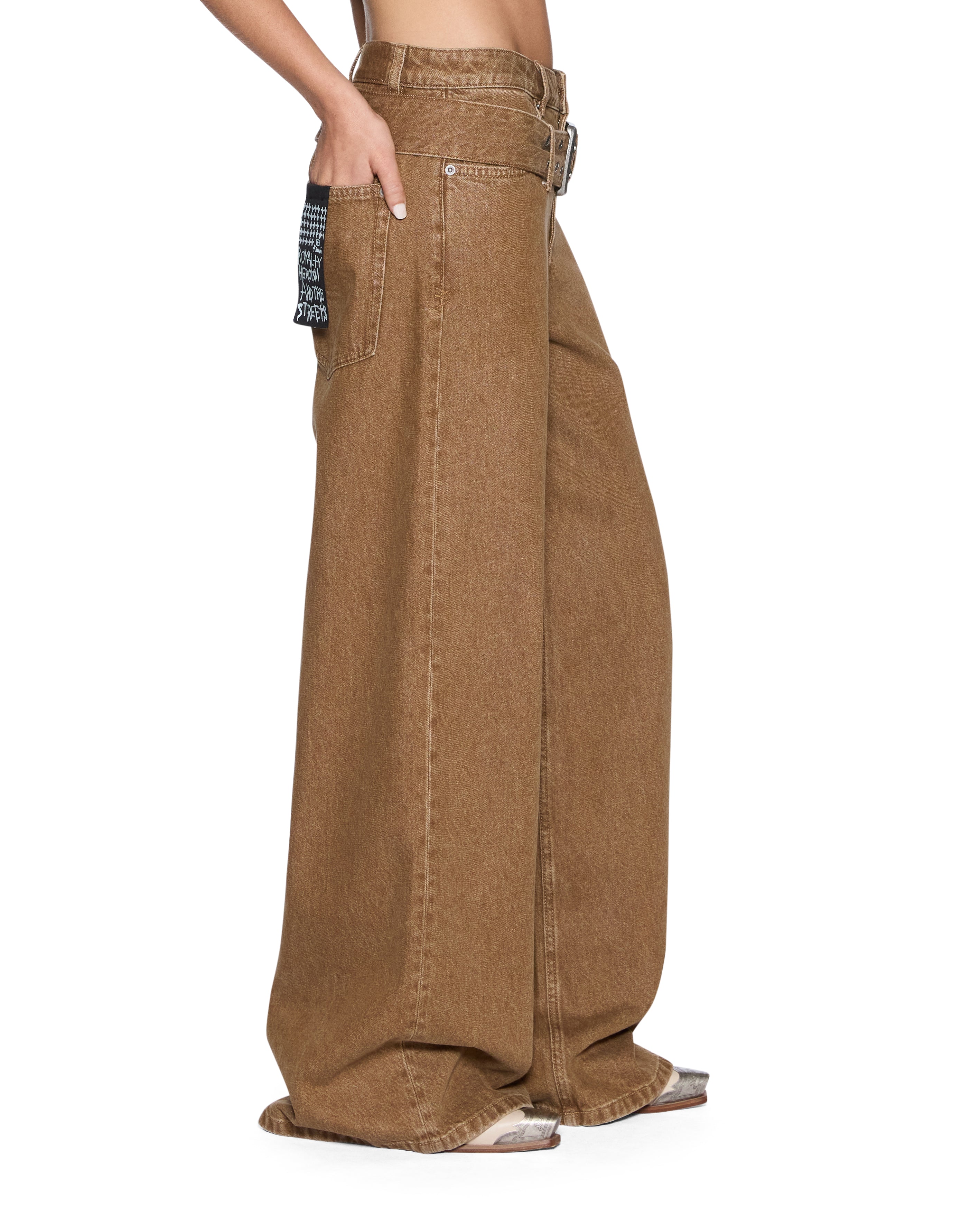 Ksubi - Boyfriend Belted Jean - Rider Brown