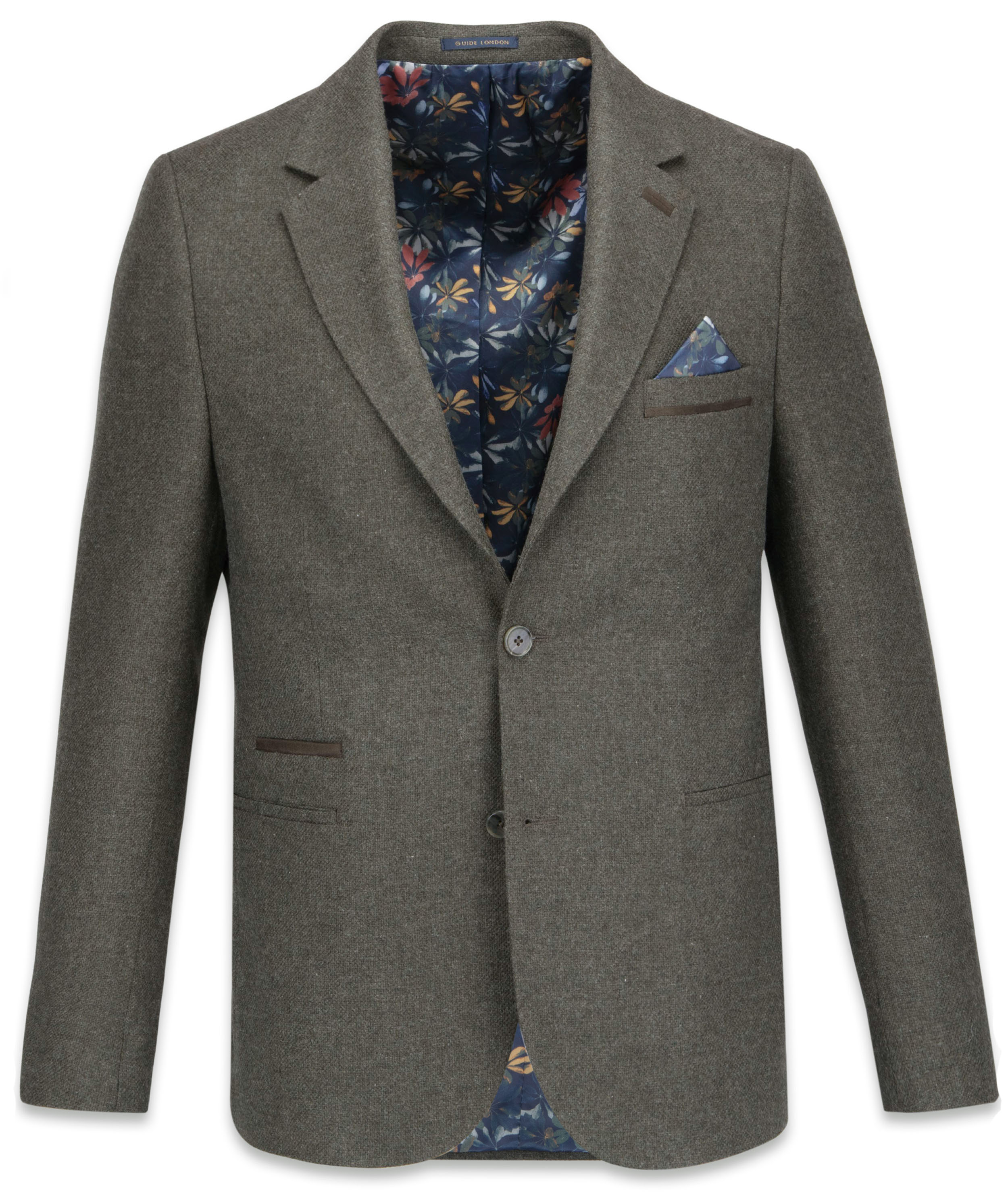 Guide London - Wool Blend Blazer - Sage