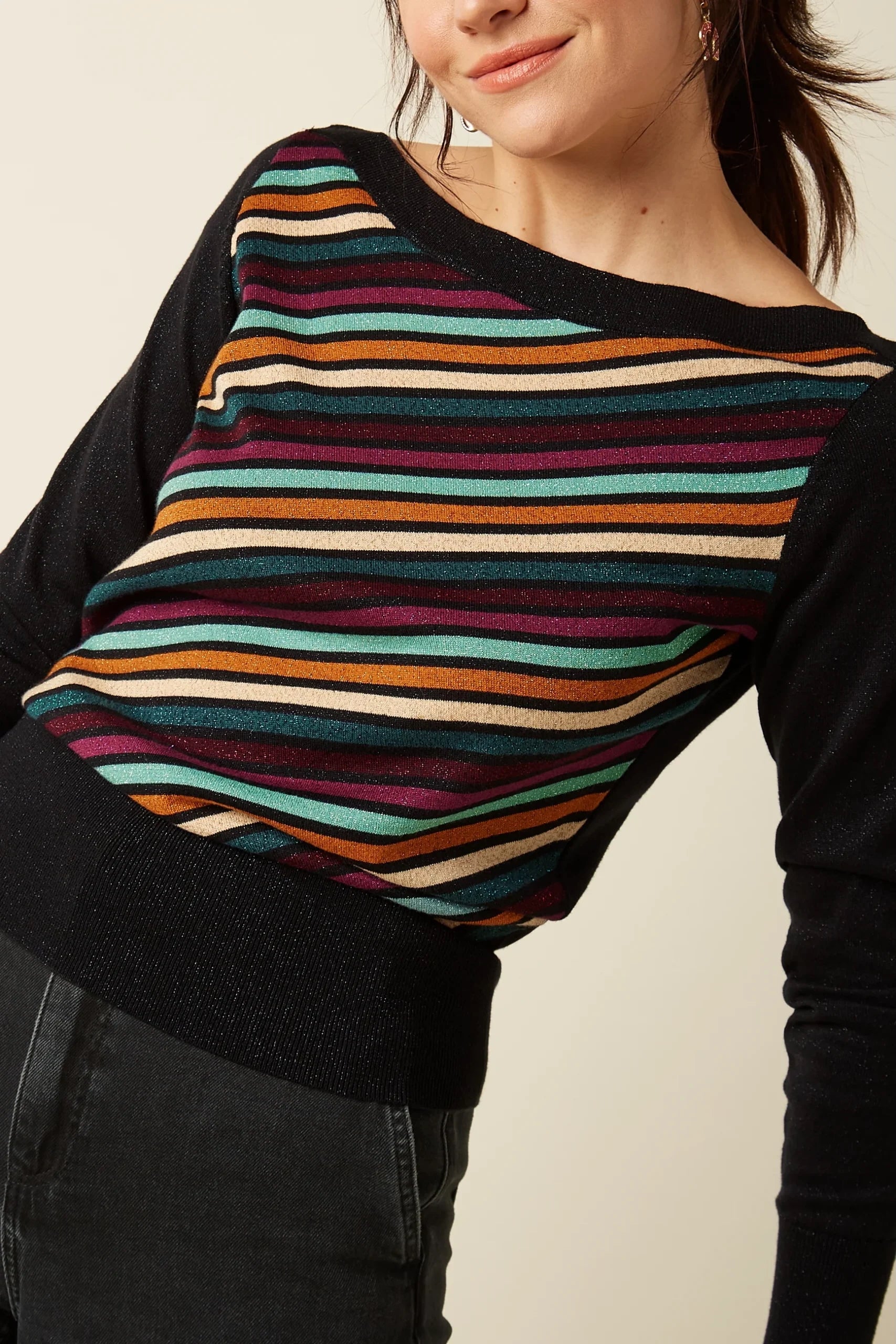 King Louie - Ivy Top Lapis - Black