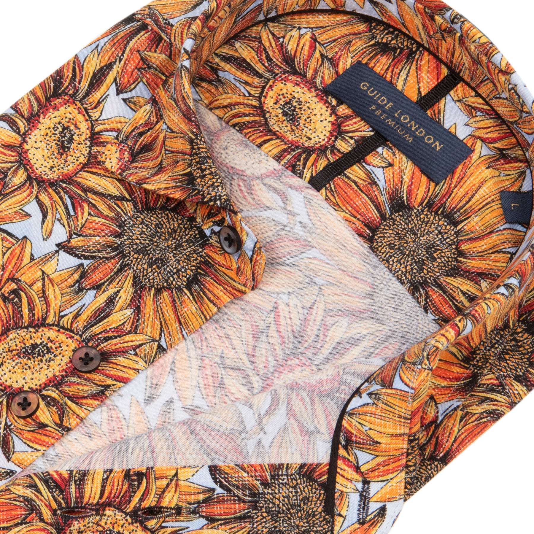 Guide London - Sunflower Print LS Shirt - Multi