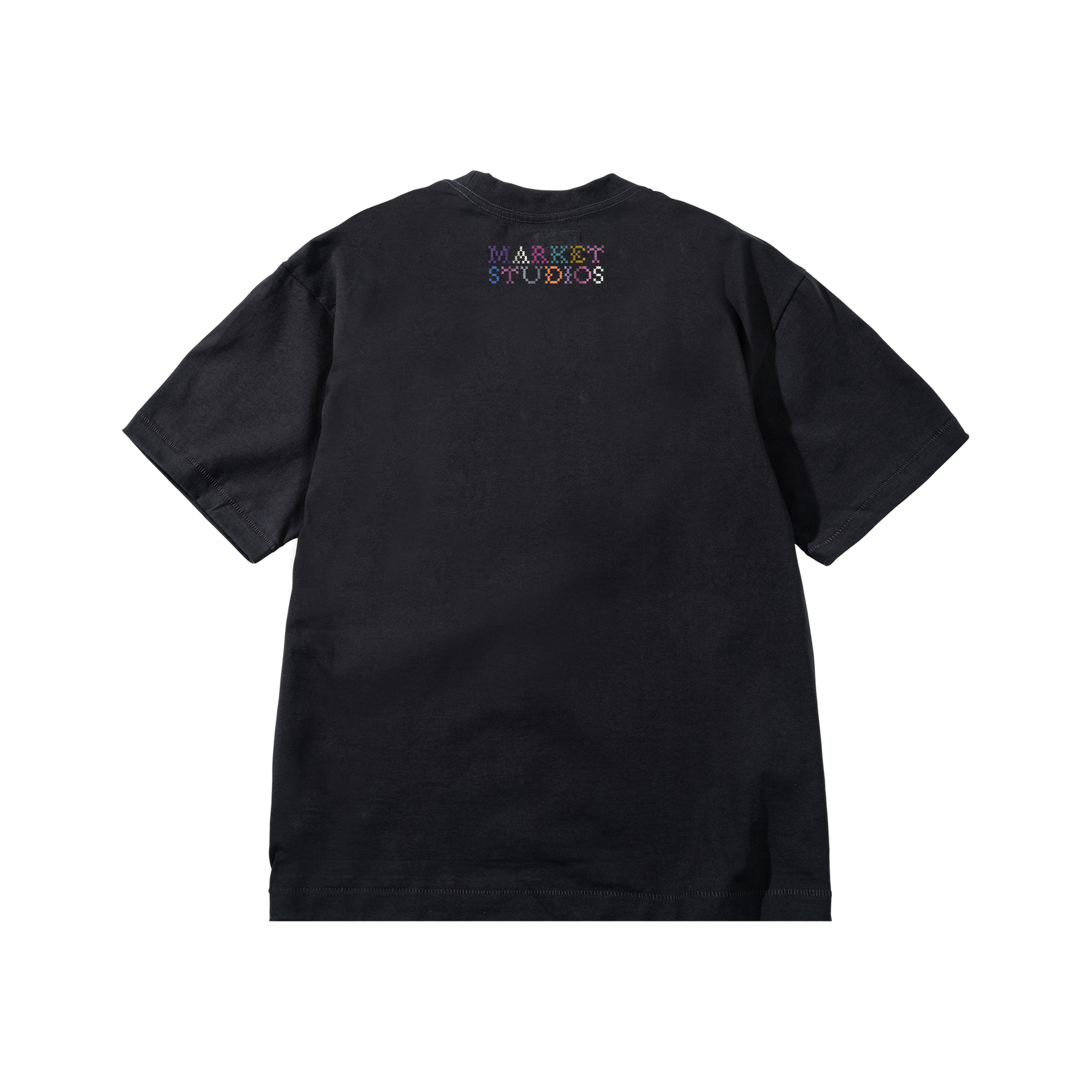 Market - Folk Fitted Bear Tee - Pirate Black