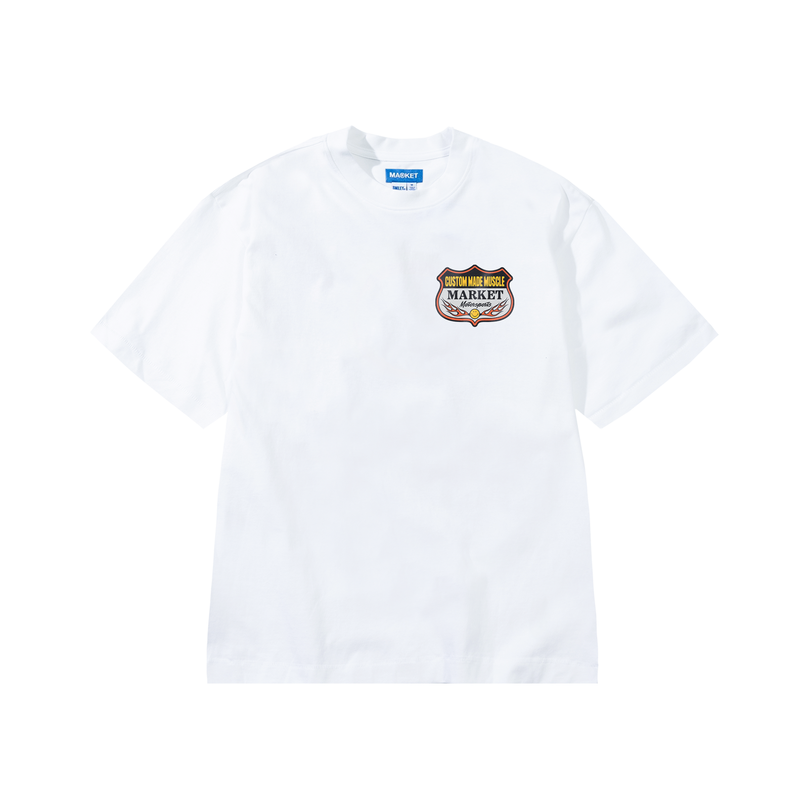 Market - Smiley Burnt Rubber Tee - White