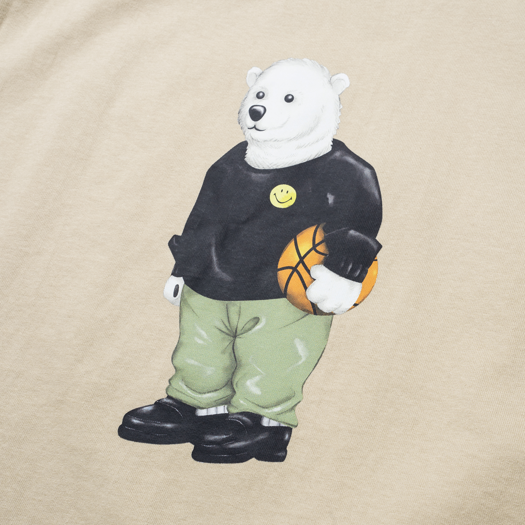 Market - Smiley Polar Bear Tee - Natural