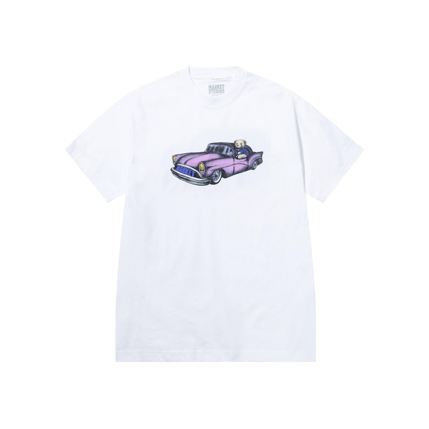 Market - Lowrider Bear Tee - White