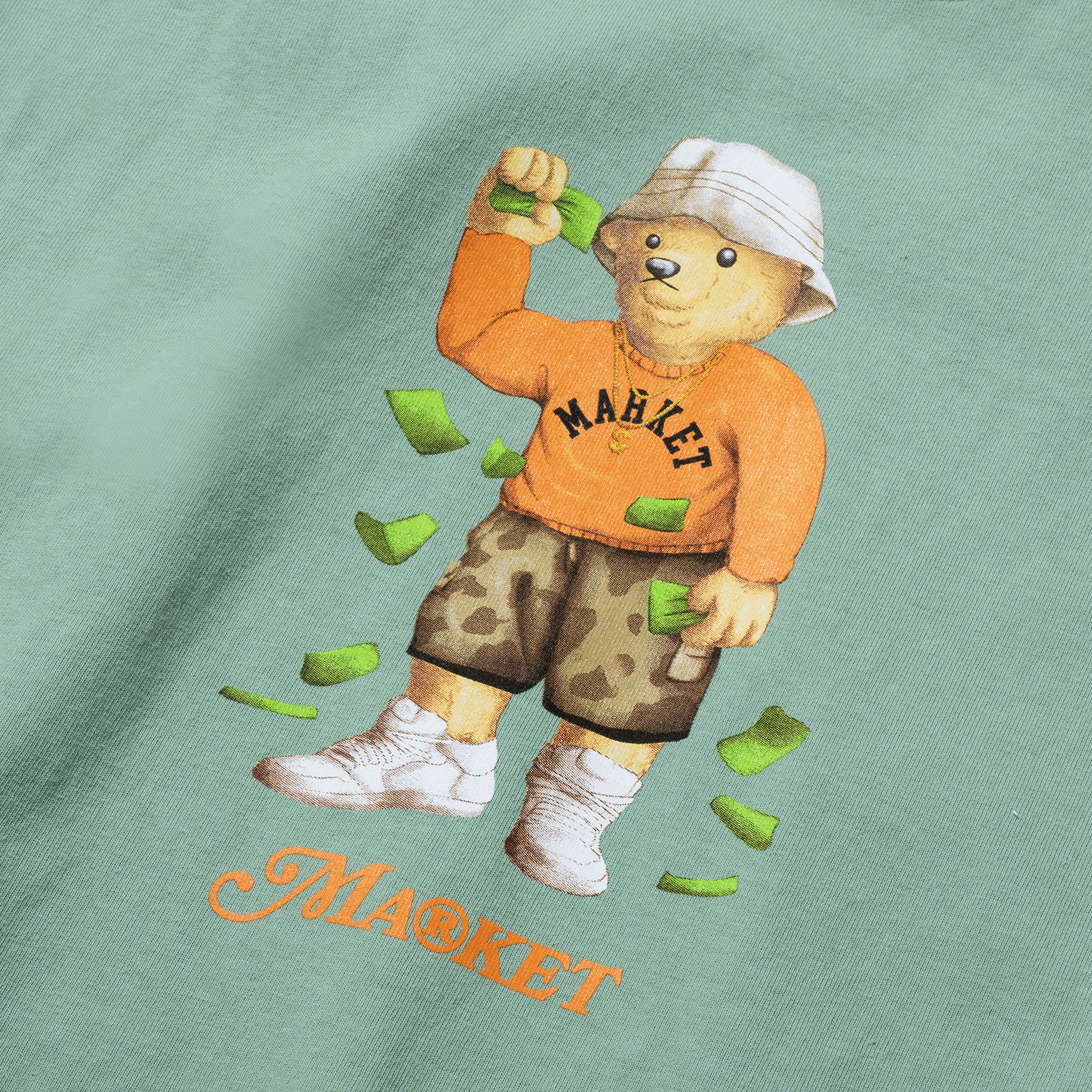 Market - Make It Rain Bear Tee - Green
