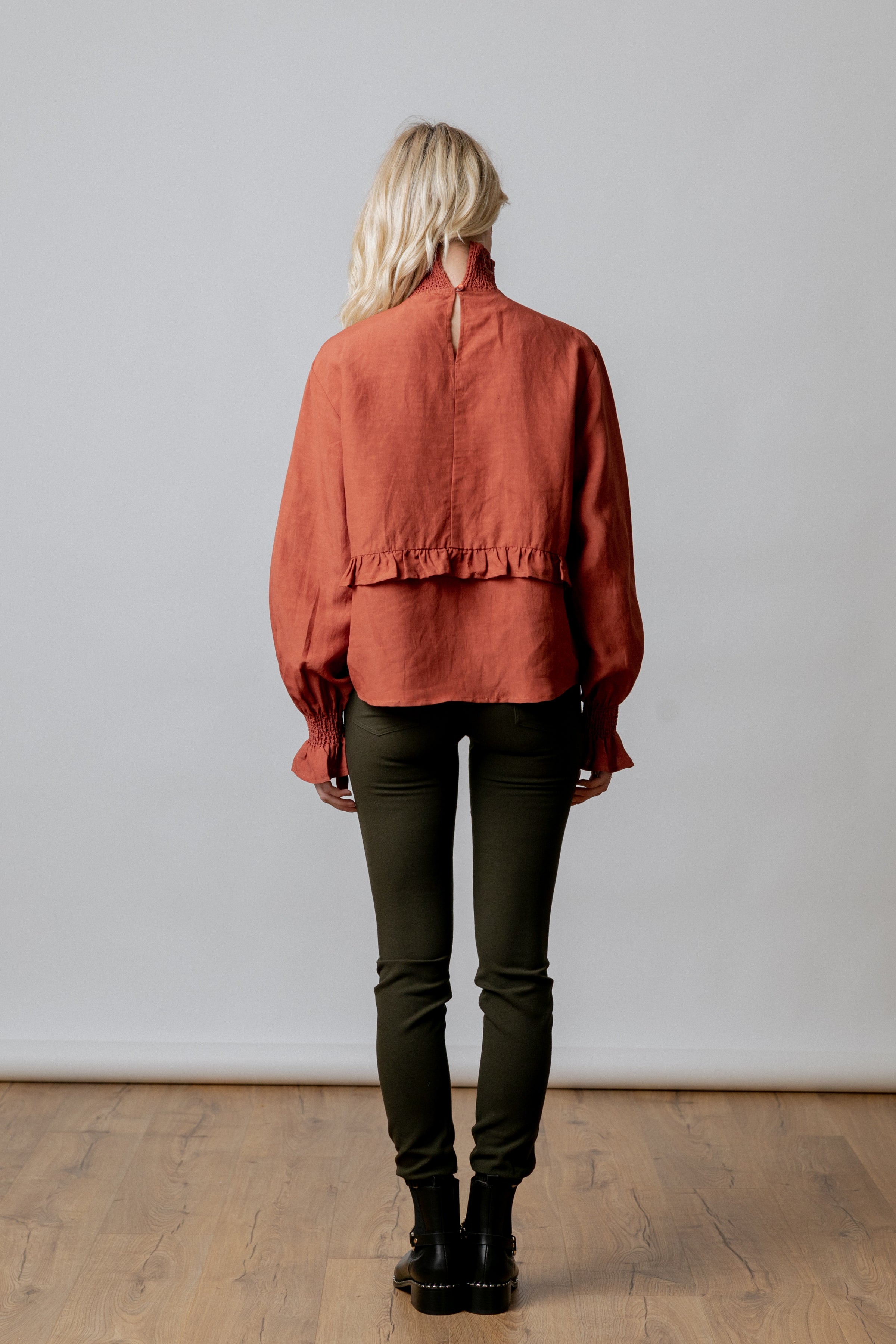 Moss - Mansfield Blouse - Brick