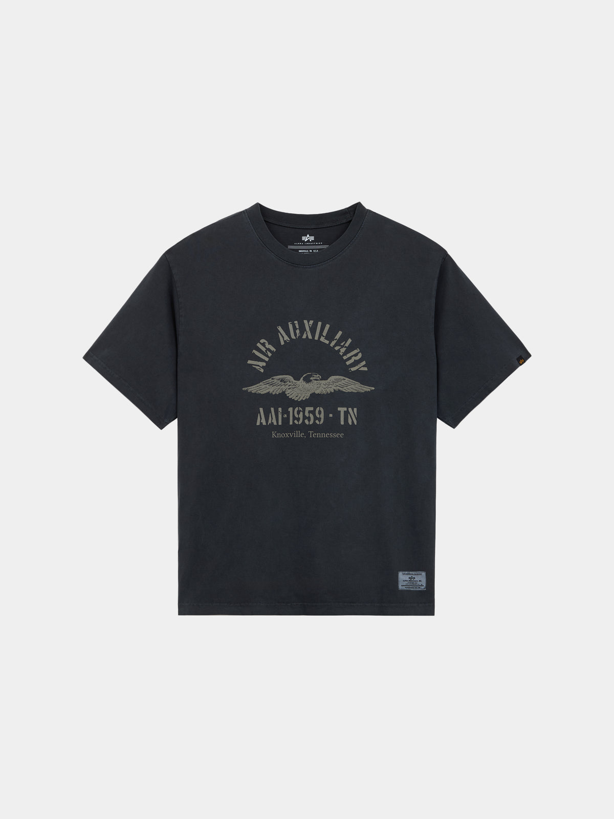 Alpha Ind. - Essential Battlewash Air Aux Relaxed Tee - Black