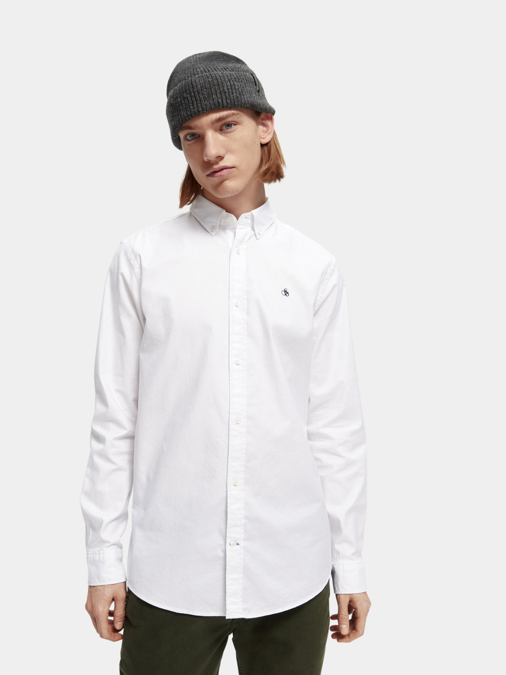 Scotch & Soda - Organic Oxford Regular Fit Shirt - White