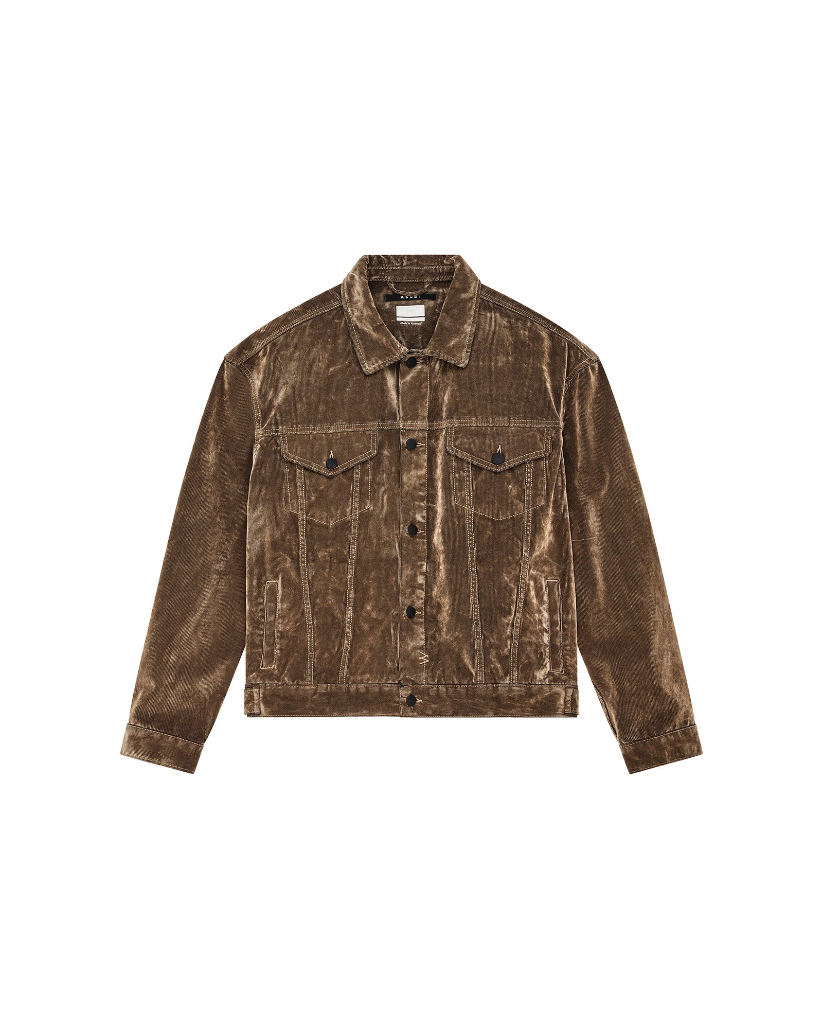 Ksubi - Oh G Jacket - Flocked Tobacco Brown