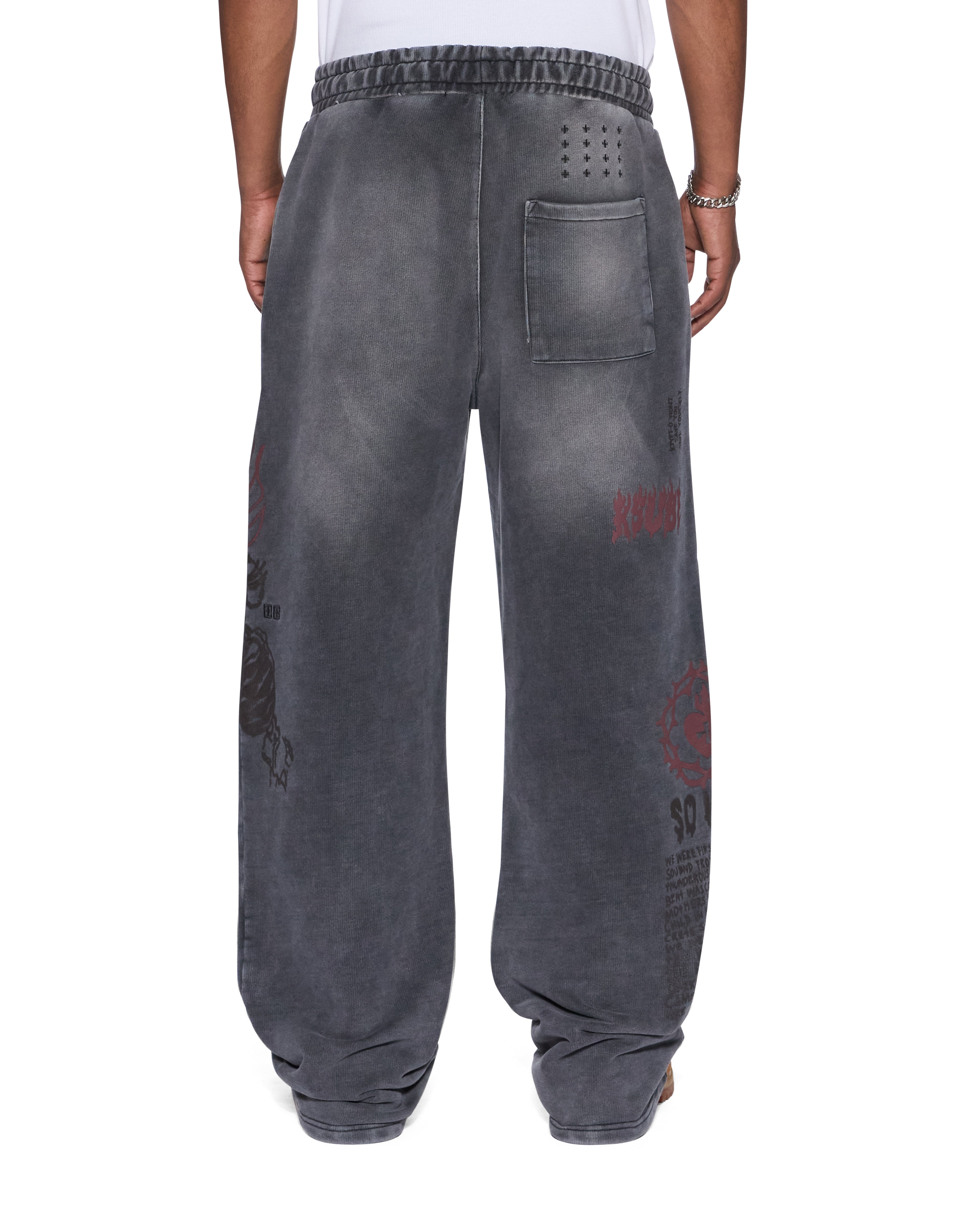Ksubi - Skool Tunnel Trak Pant - Charcoal Fade