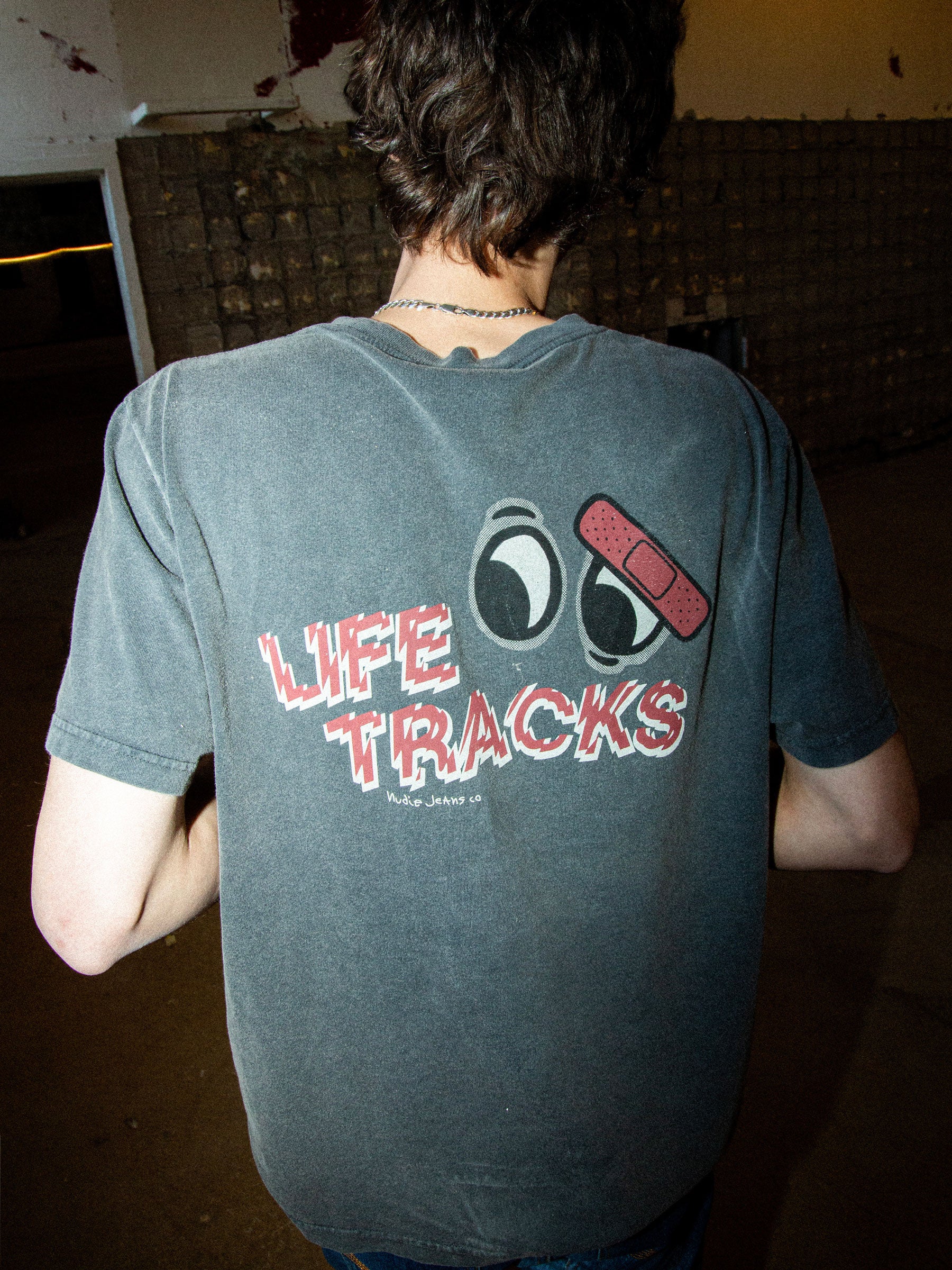 Nudie - Roy Life Tracks I Tee - Antracite