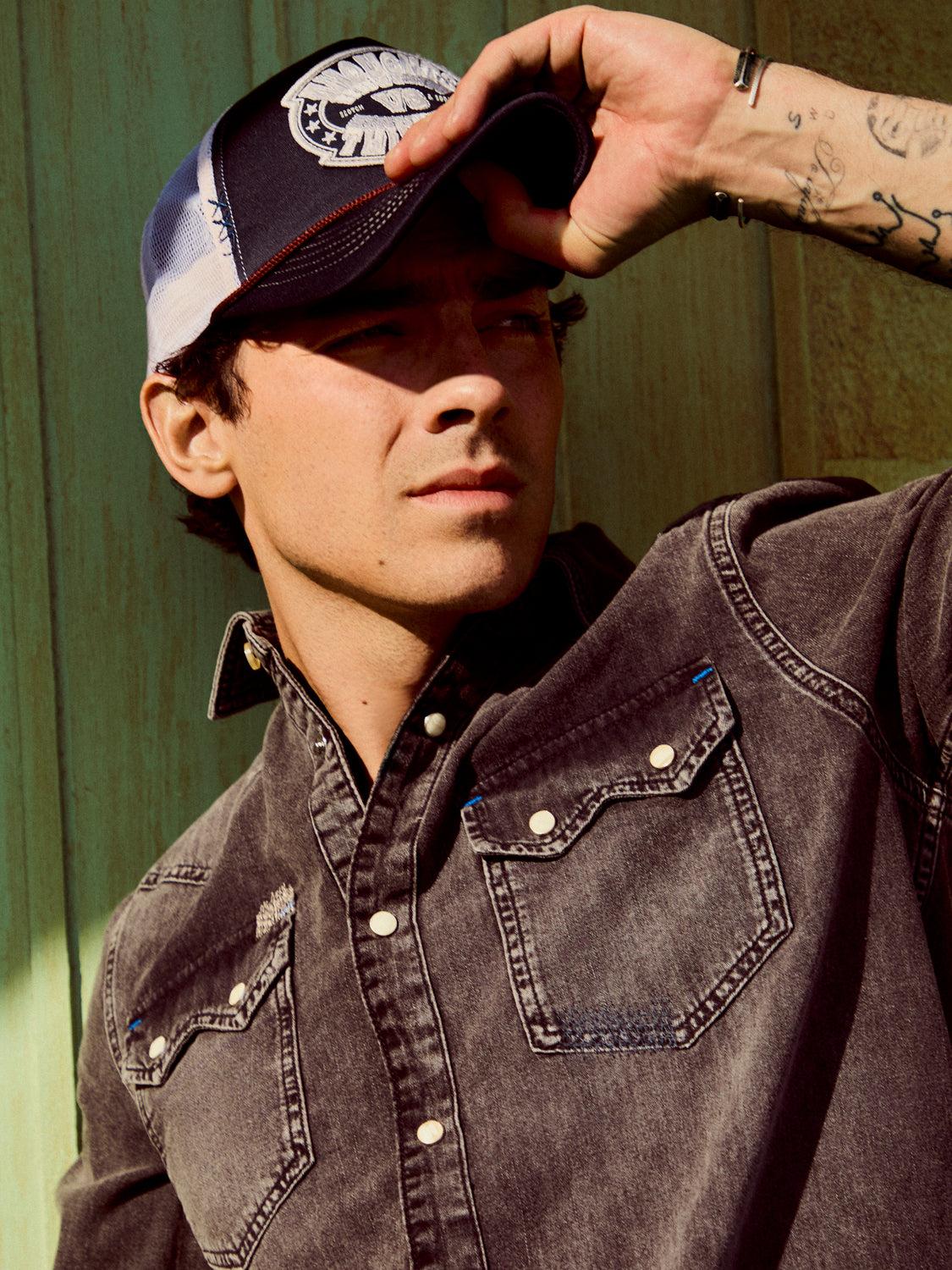 Scotch & Soda - Joe Jonas Western Denim Shirt - Vintage Black