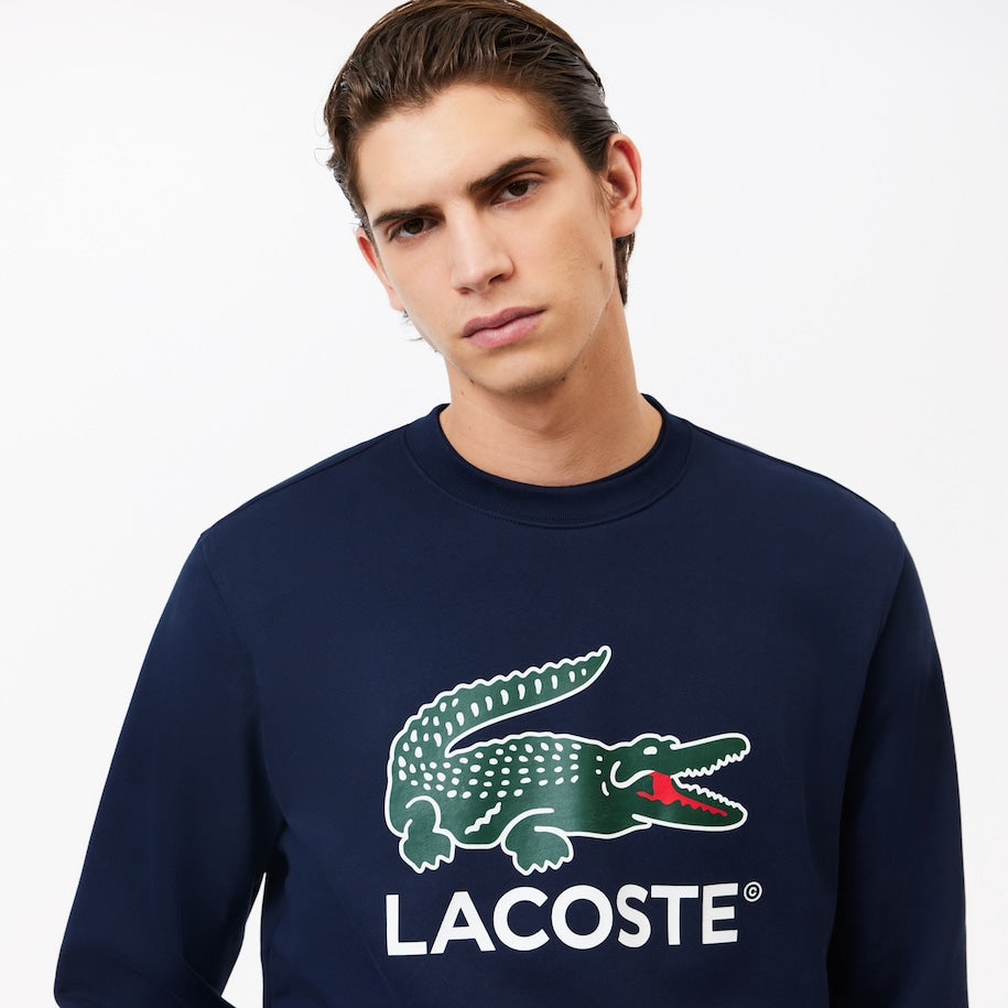 Lacoste - Fleece Crew Neck Sweatshirt - Midnight Blue