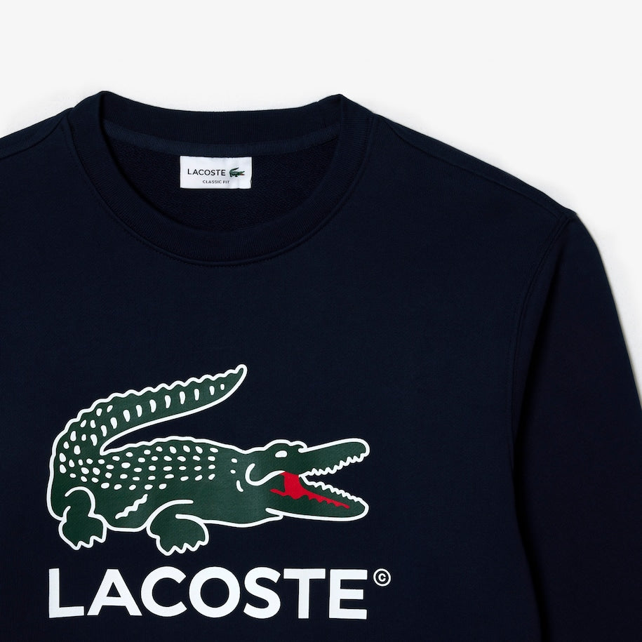 Lacoste - Fleece Crew Neck Sweatshirt - Midnight Blue