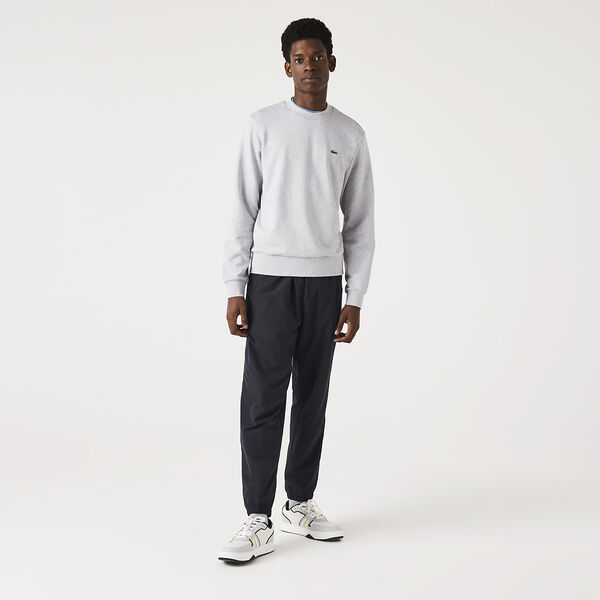 Lacoste - Classic Fit Crew Neck Sweatshirt - Silver Chine