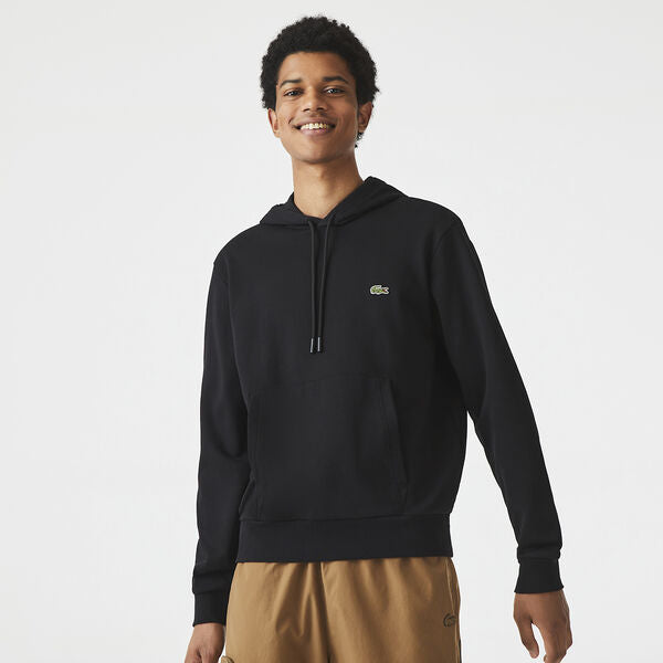 Lacoste - Kangaroo Pocket Hooded Sweatshirt - Black Encompass Ltd