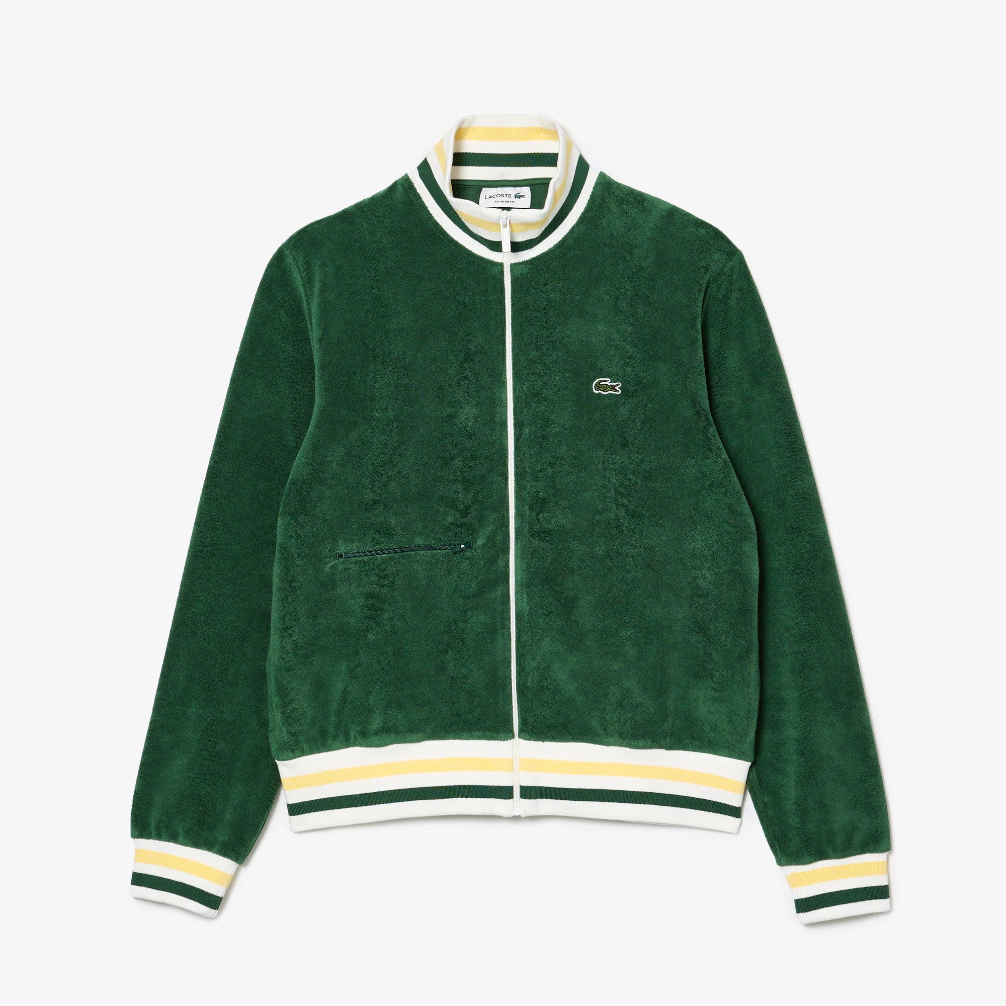 Lacoste - Paris Zip-Up Terry Sweatshirt - Pine Green