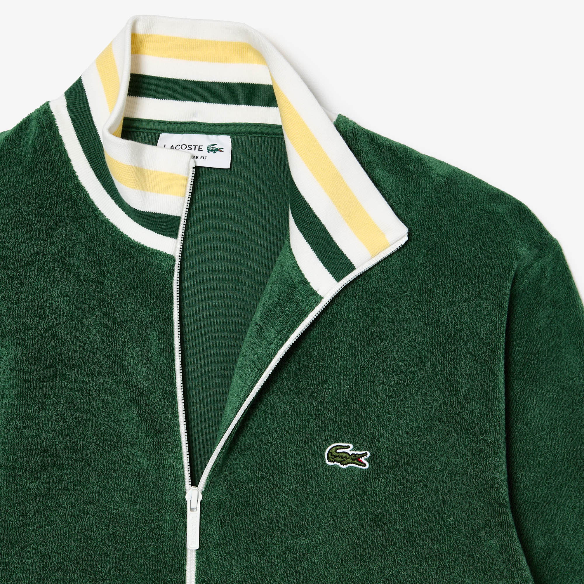 Lacoste - Paris Zip-Up Terry Sweatshirt - Pine Green