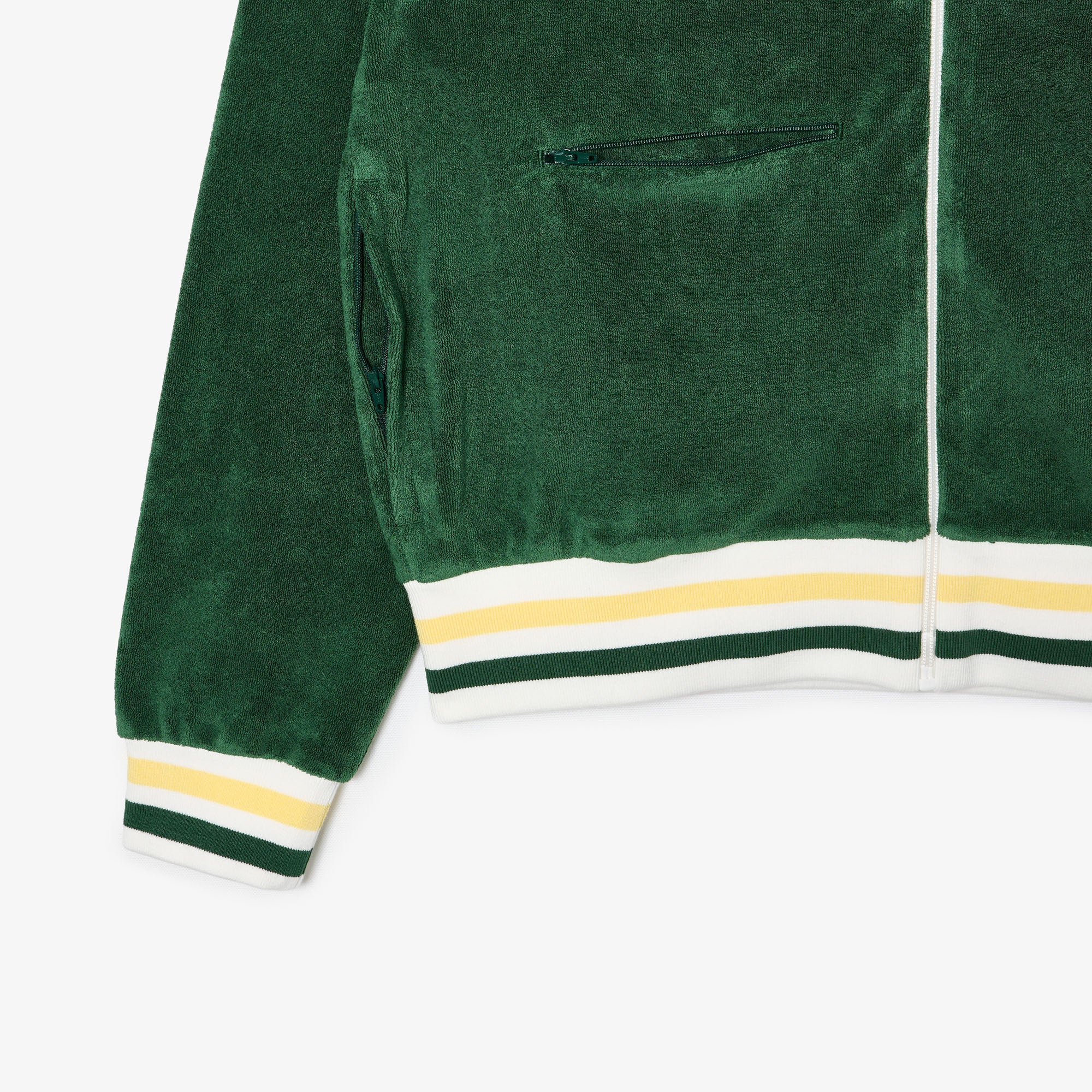 Lacoste - Paris Zip-Up Terry Sweatshirt - Pine Green